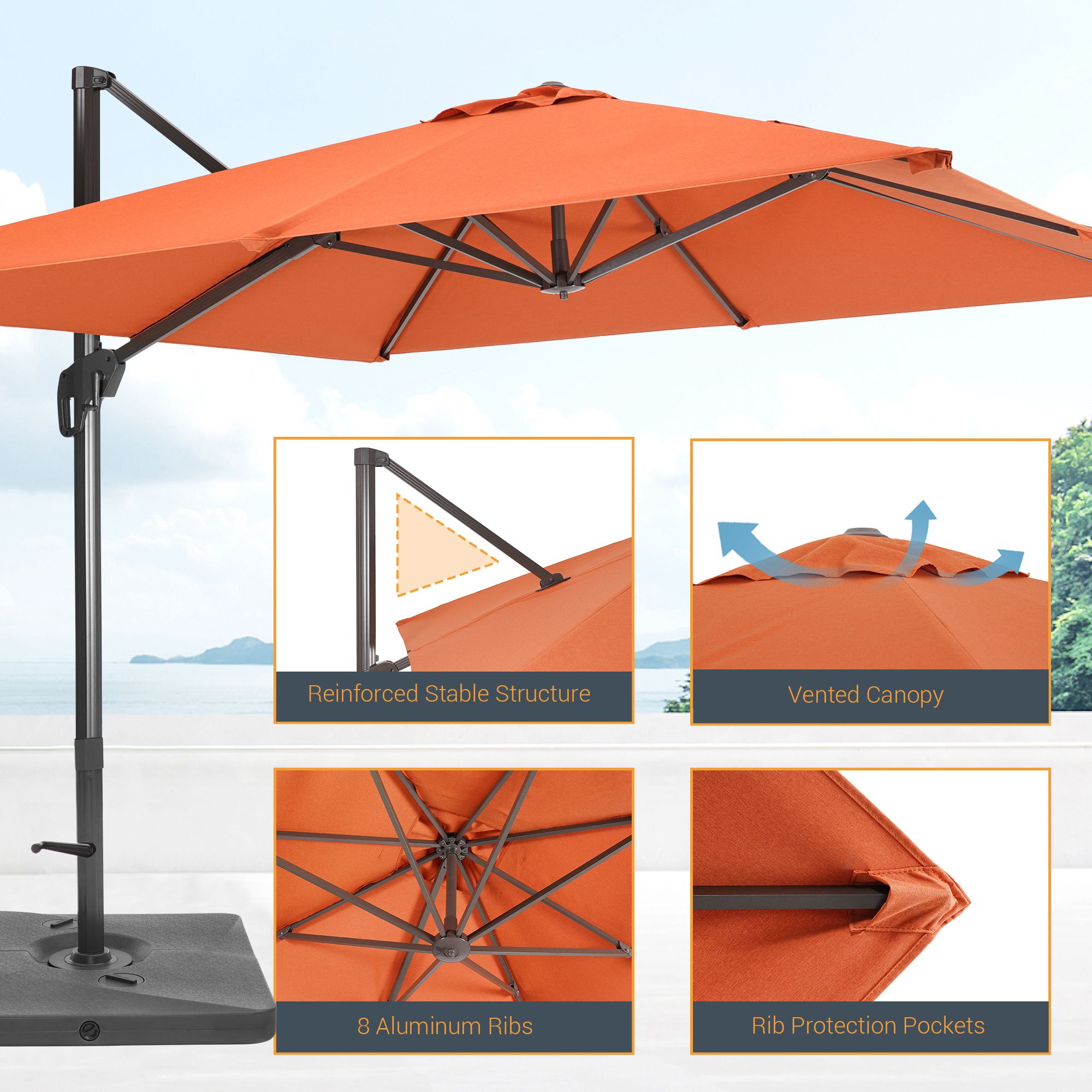 Sonkuki SD-ZD33-RD Umbrellas-2 - View #4