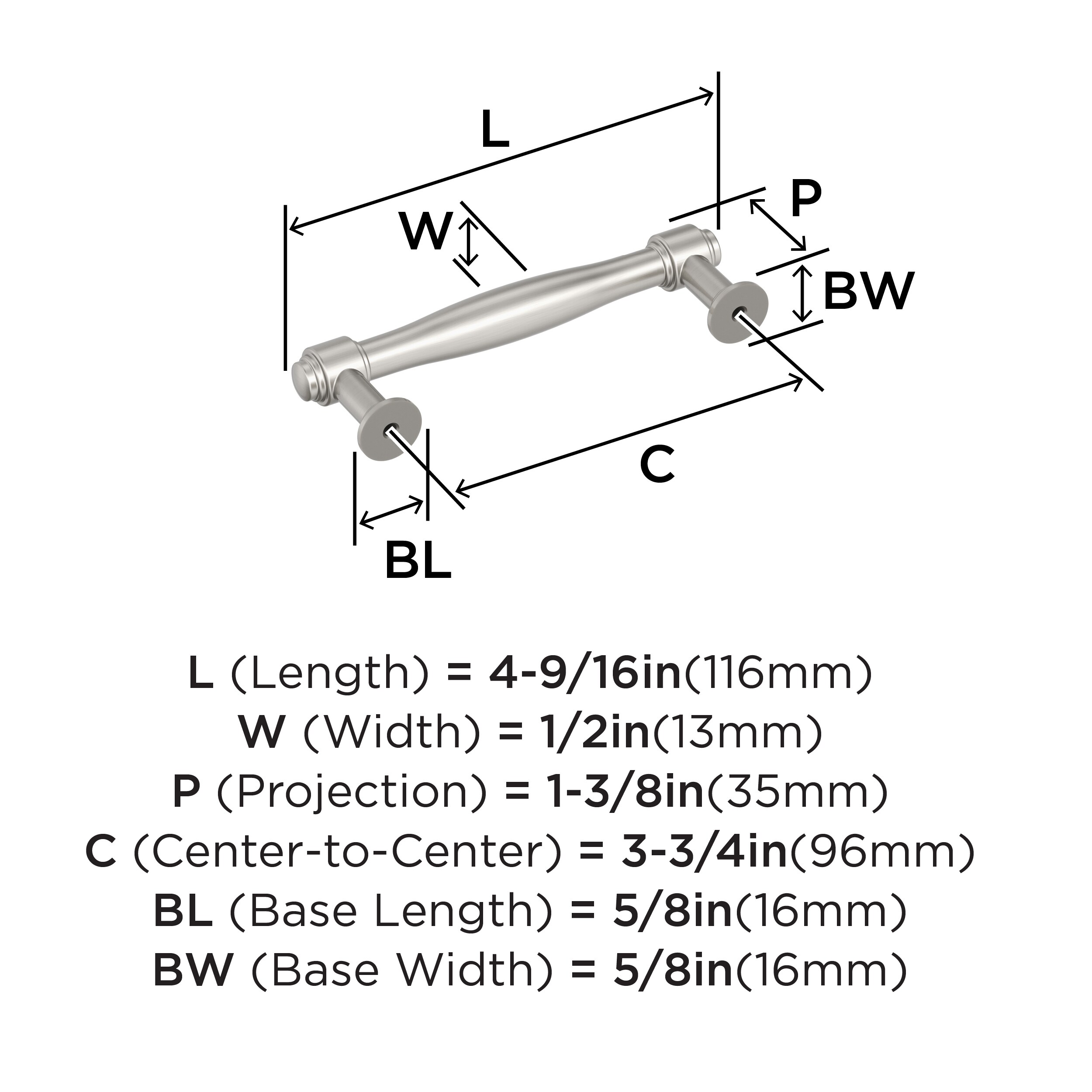 Amerock BP37722G10 Cabinet-Pulls - View #4