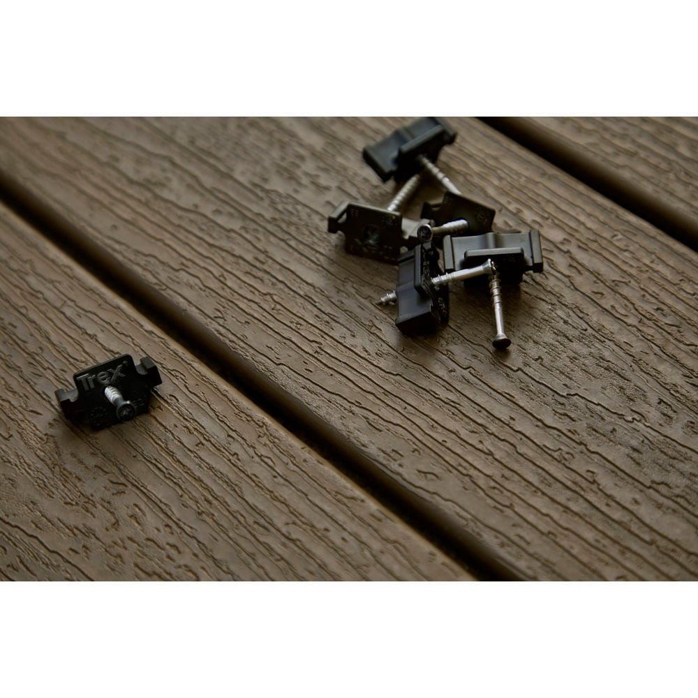 Trex Hideaway 1-in Black Hidden Deck Fastener (36-Pack) In The Hidden ...