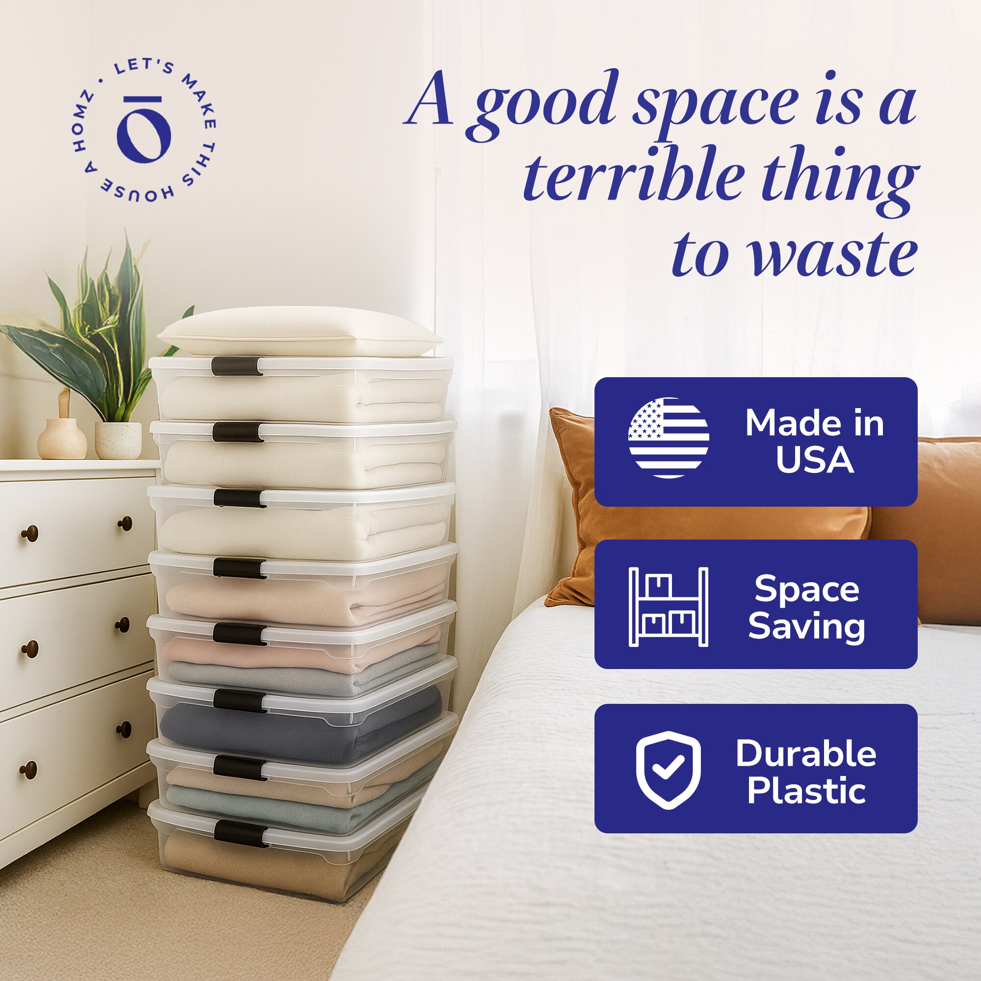 Homz Products 4 X 3460CLGRDC.02 Bins-Baskets - View #4