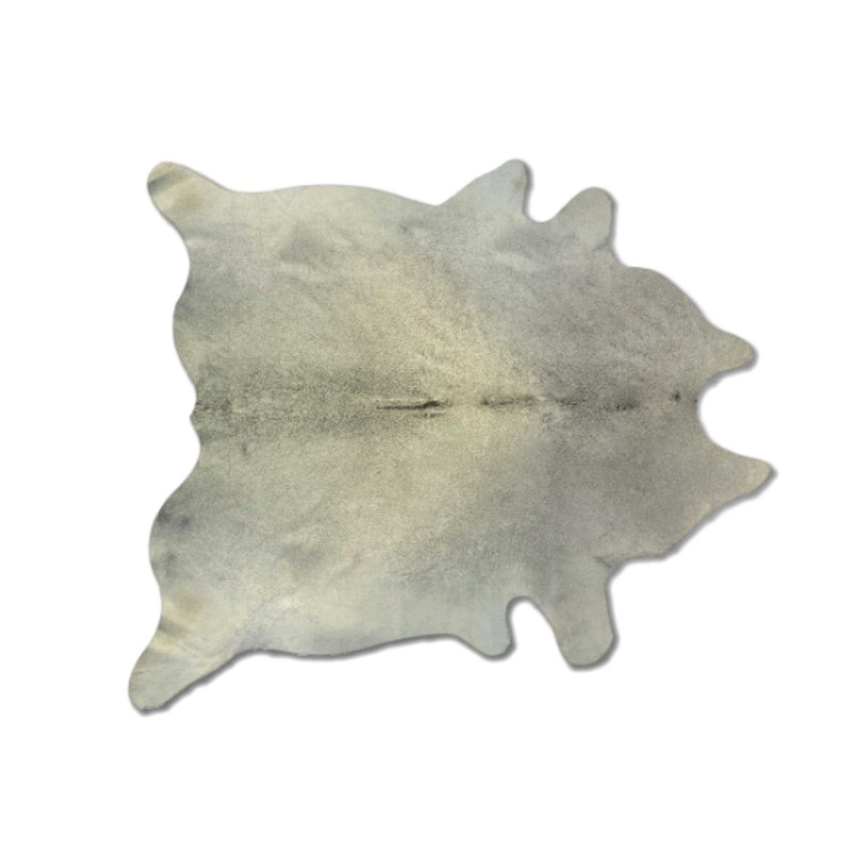 HomeRoots 317324 Josephine 5 x 7 (ft) Cowhide Natural light gray Irregular Indoor Area rug