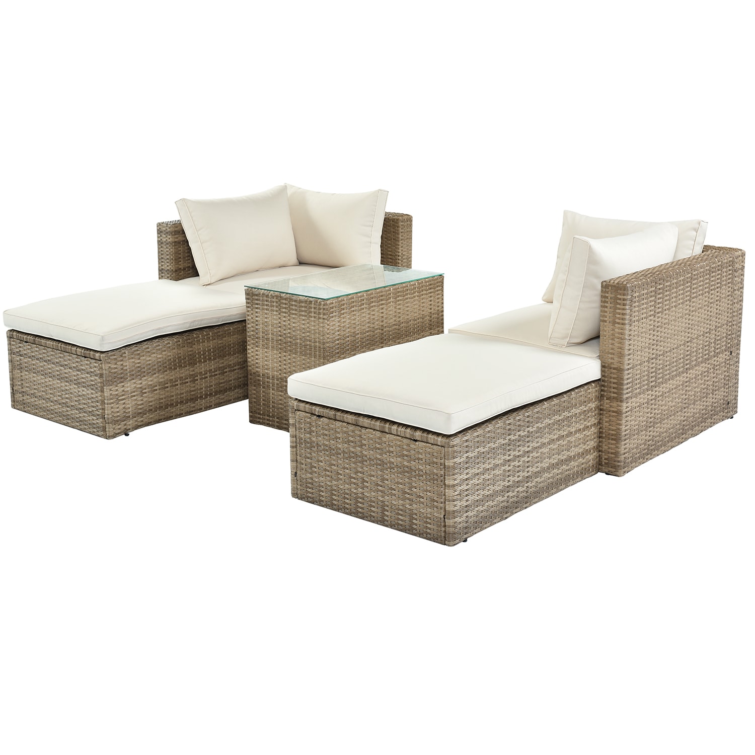 SINOFURN SYA010240GY Patio-Conversation-Sets - View #7