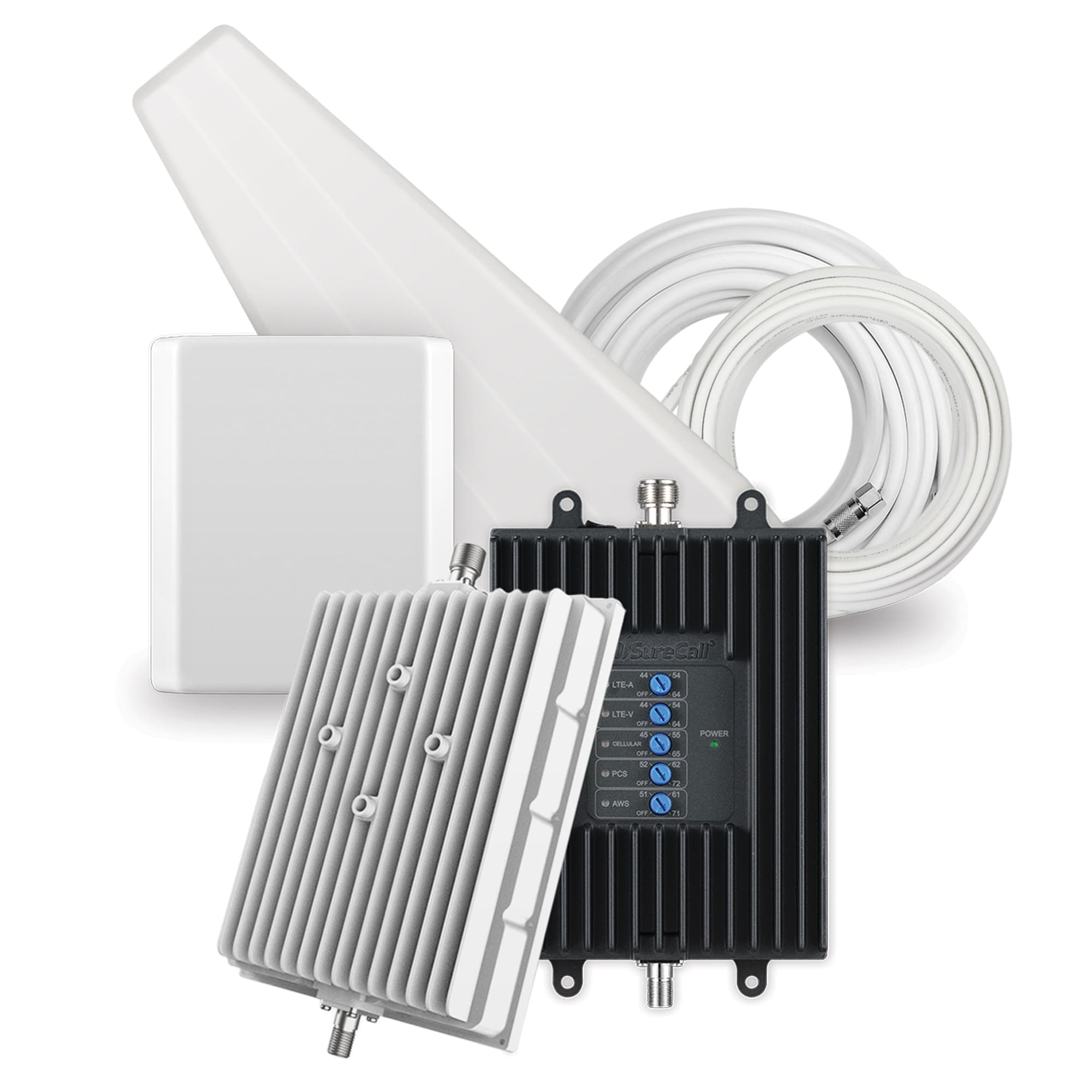 SureCall SCLLFSN4HMMX Fusion4Home Max Cellular 6500-Sq. Feet Cell Phone Signal Booster