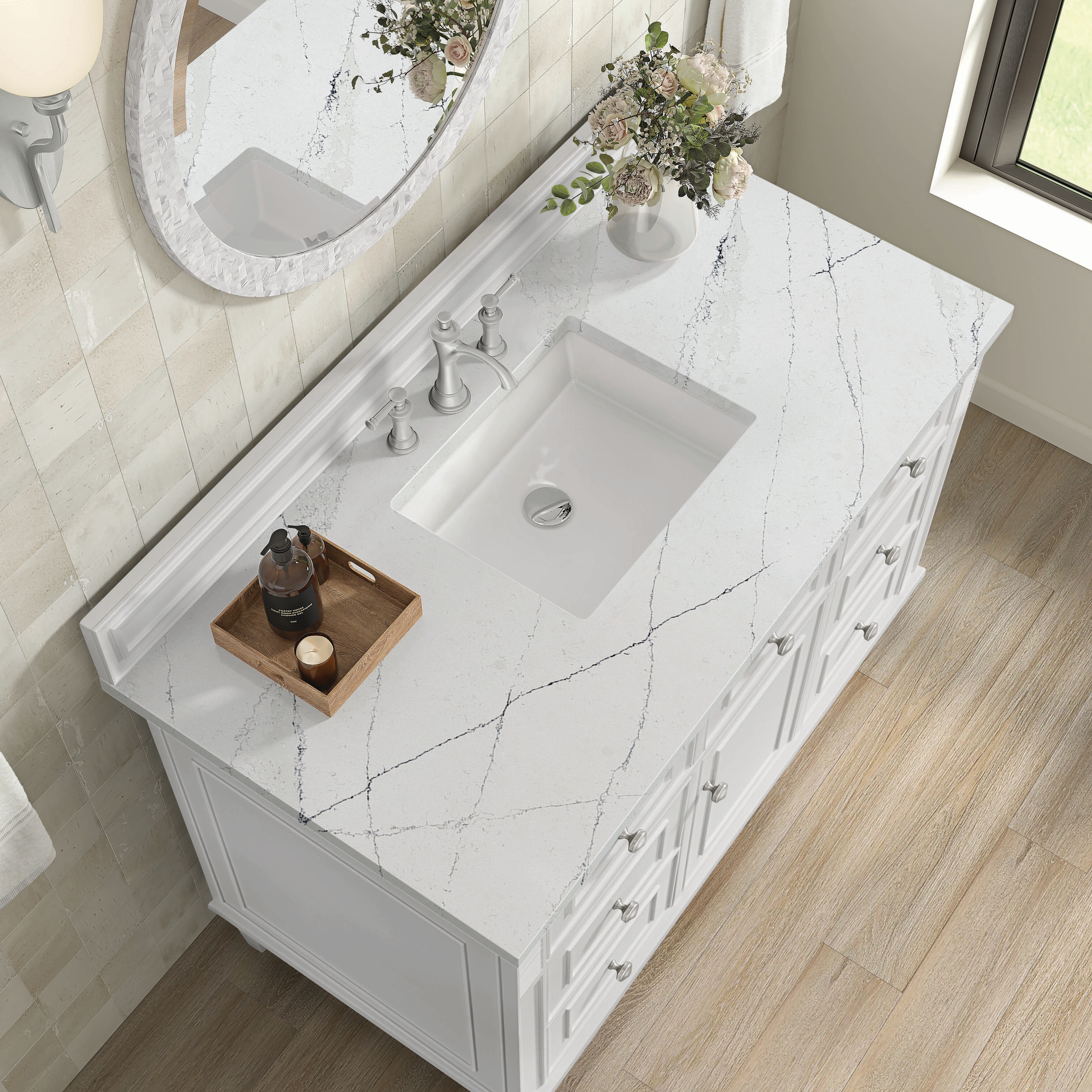 James Martin Vanities 424-V48-BW-3ENC Bath-Vanity-Combo - View #5