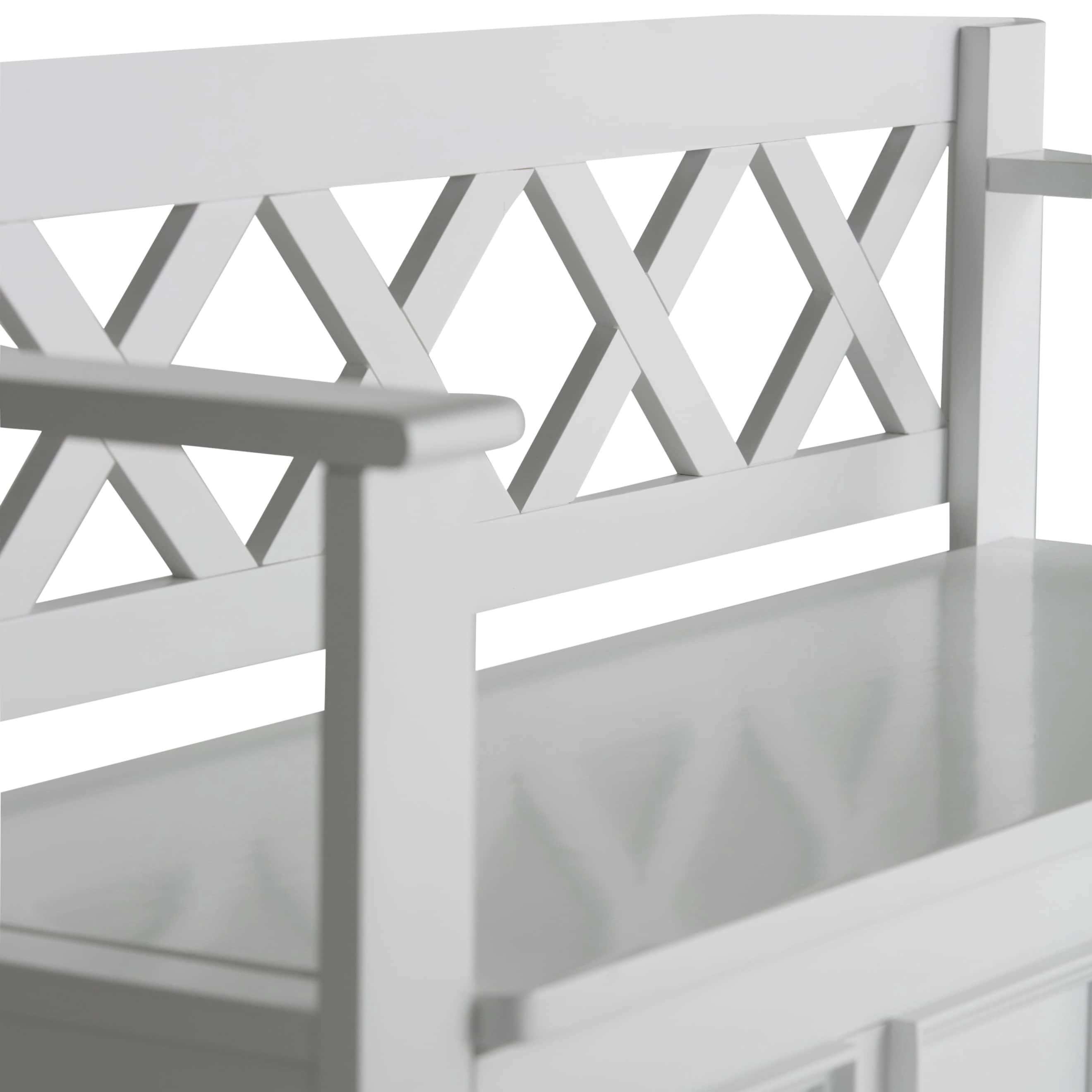 Simpli Home AXCAB-BNCH-W bench - View #3
