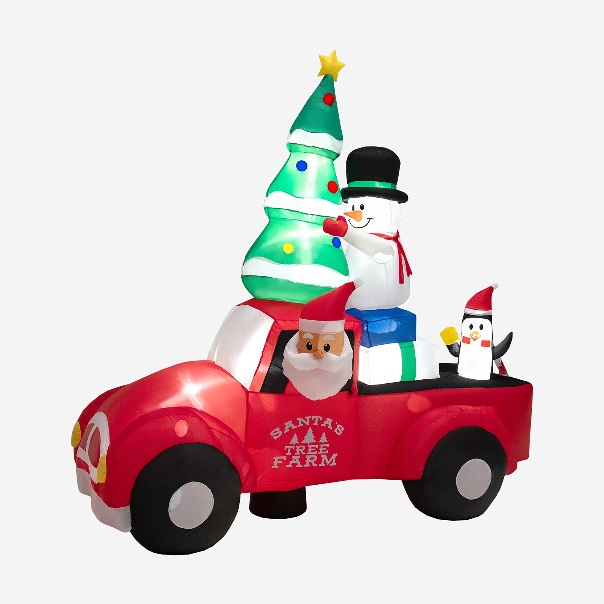 Costway LWS00705 8-Feet Lighted Car Christmas Inflatable