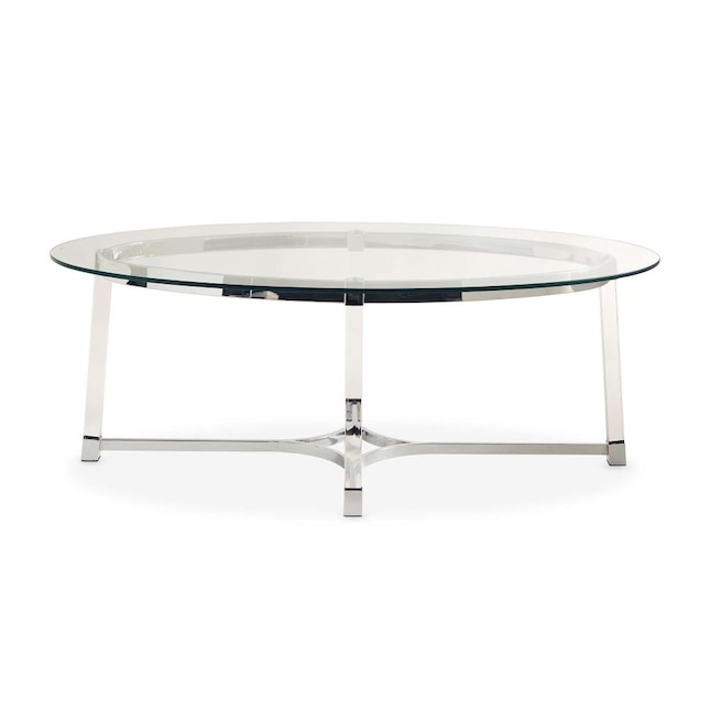 Picket House Furnishings Sophia Glass, Sophia Modern Stainless Steel And Glass Coffee Table