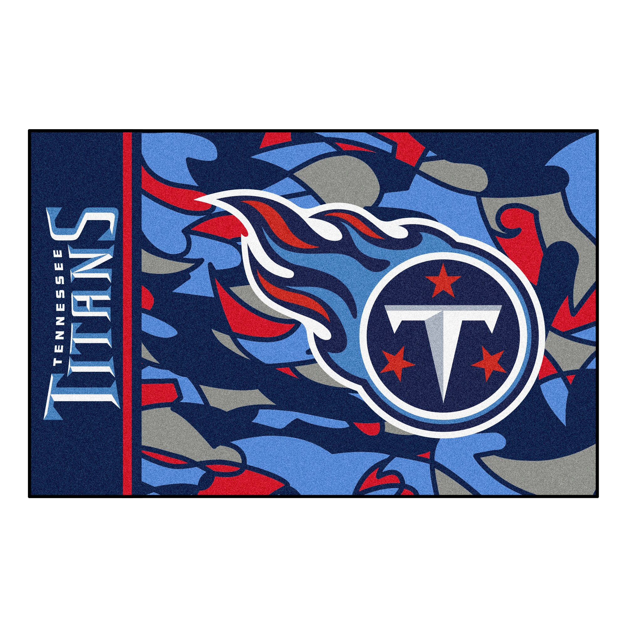 Tennessee Titans Pennant Shape Cut Mascot Design