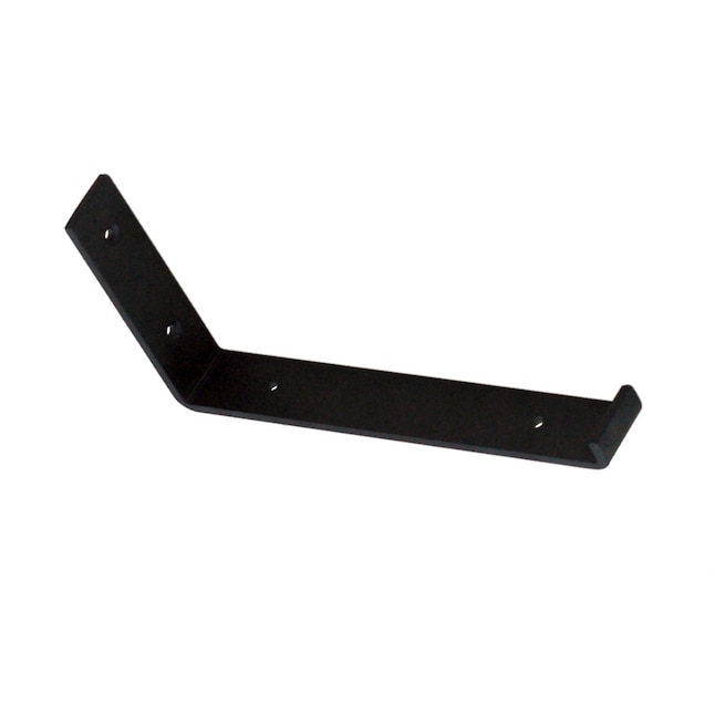 allen + roth 10.35-in L x 1.5-in W x 5.28-in D Heavy Duty Black Shelf  Bracket in the Shelving Brackets & Hardware department at