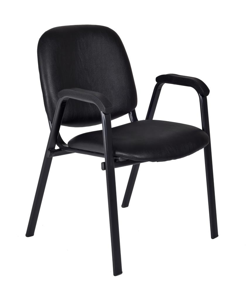 black vinyl stackable chairs