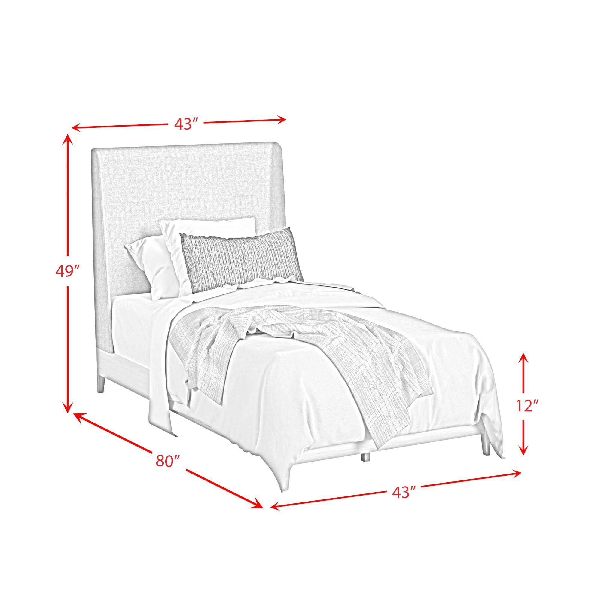 Picket House Furnishings B-13000-6-TUB-3PC Bedroom-Sets - View #2