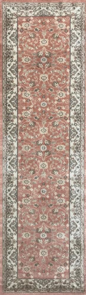 Radici USA 3810/0023/TERRACOTTA Garda 2 x 8 (ft) Polypropylene Terracotta Rectangular Indoor Floral/Botanical Oriental Runner rug