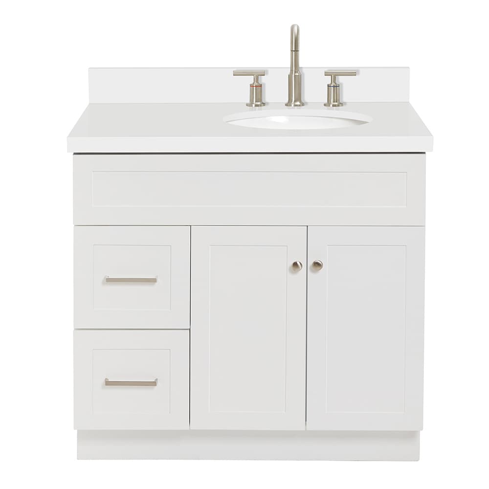 ARIEL F037SRWQOVOWHT Bath-Vanity-Combo - View #2