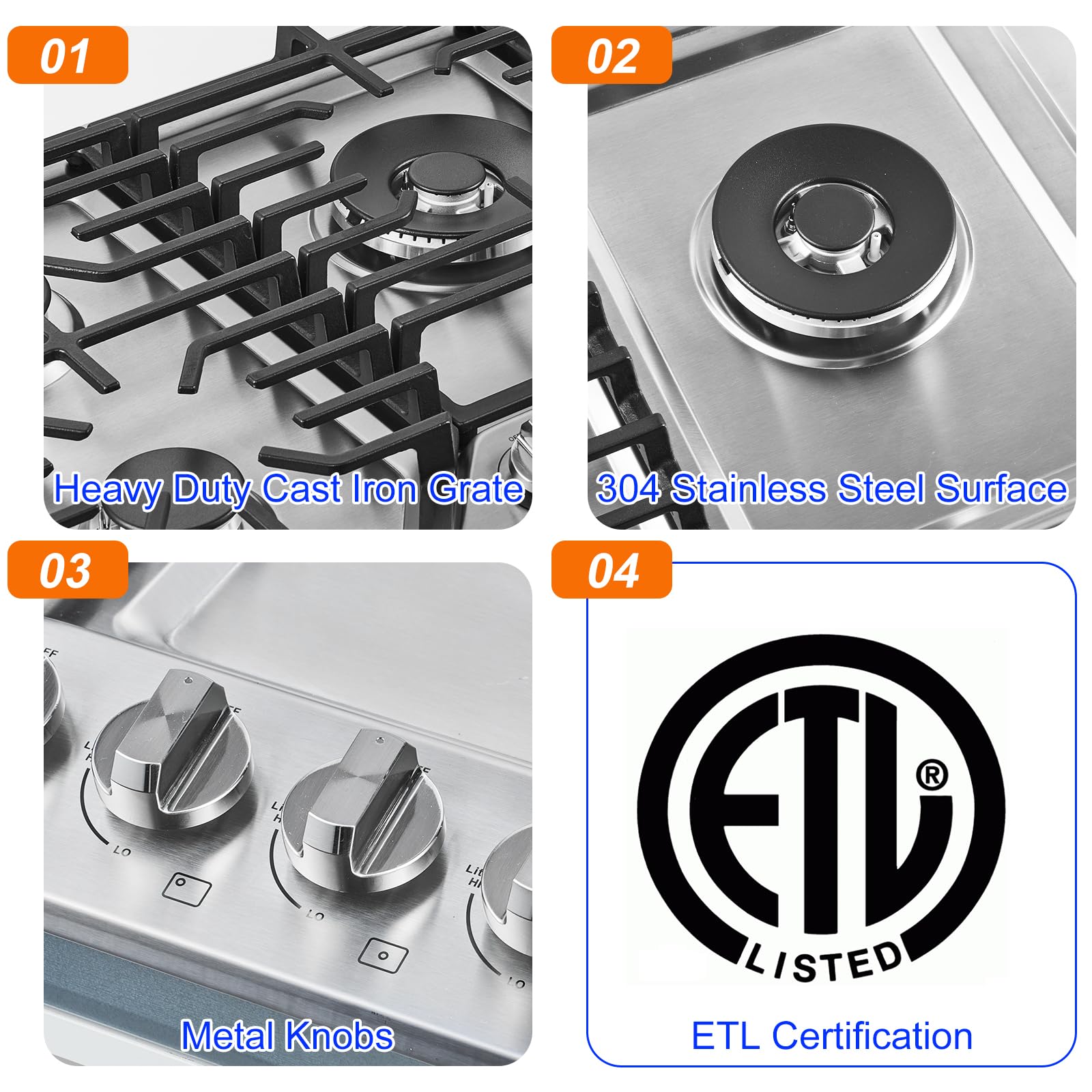 amzchef UL-36LS05D-ST Gas-Cktp - View #5