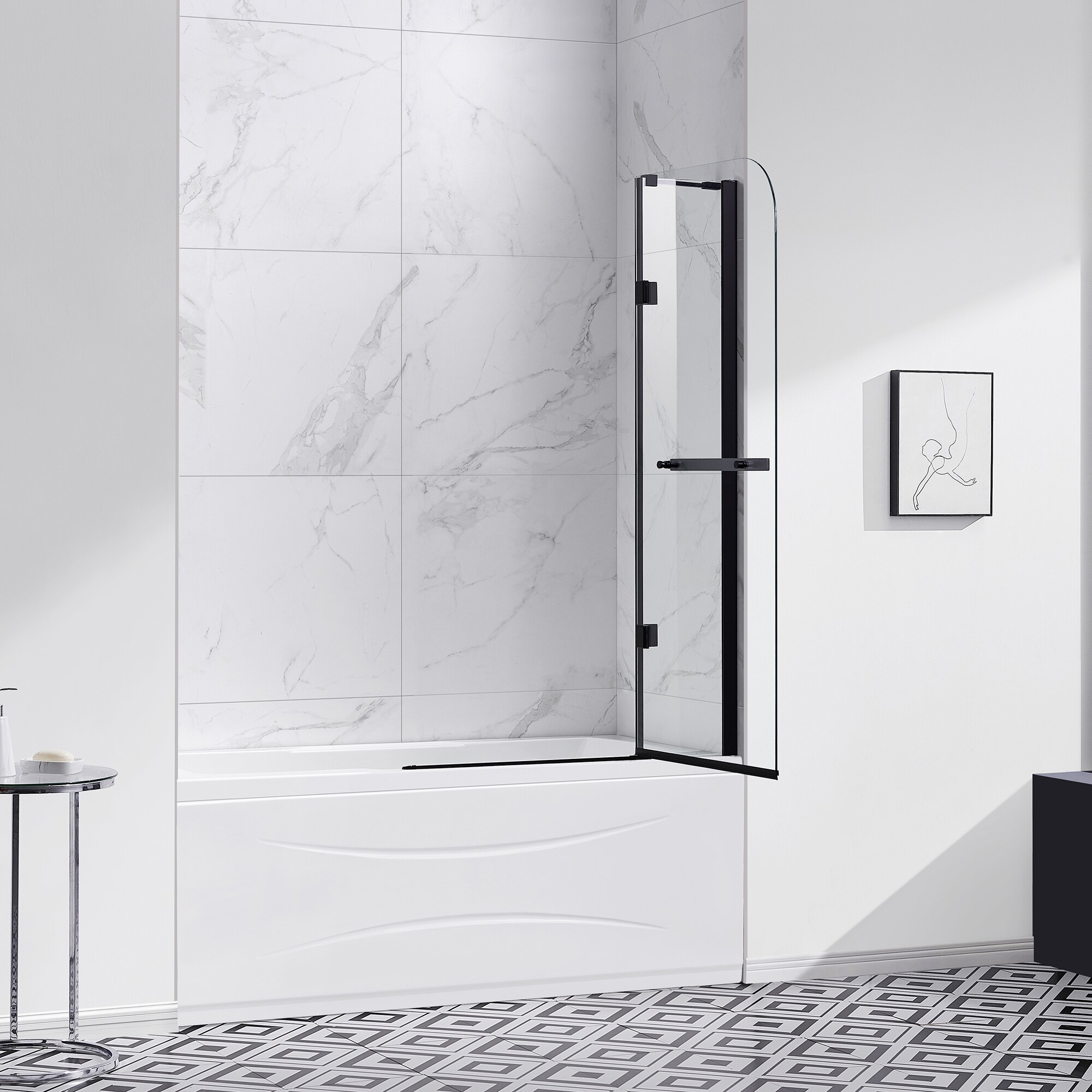 OVE Decors 15BGP-ANNI36-BLK Bathtub-Doors - View #4