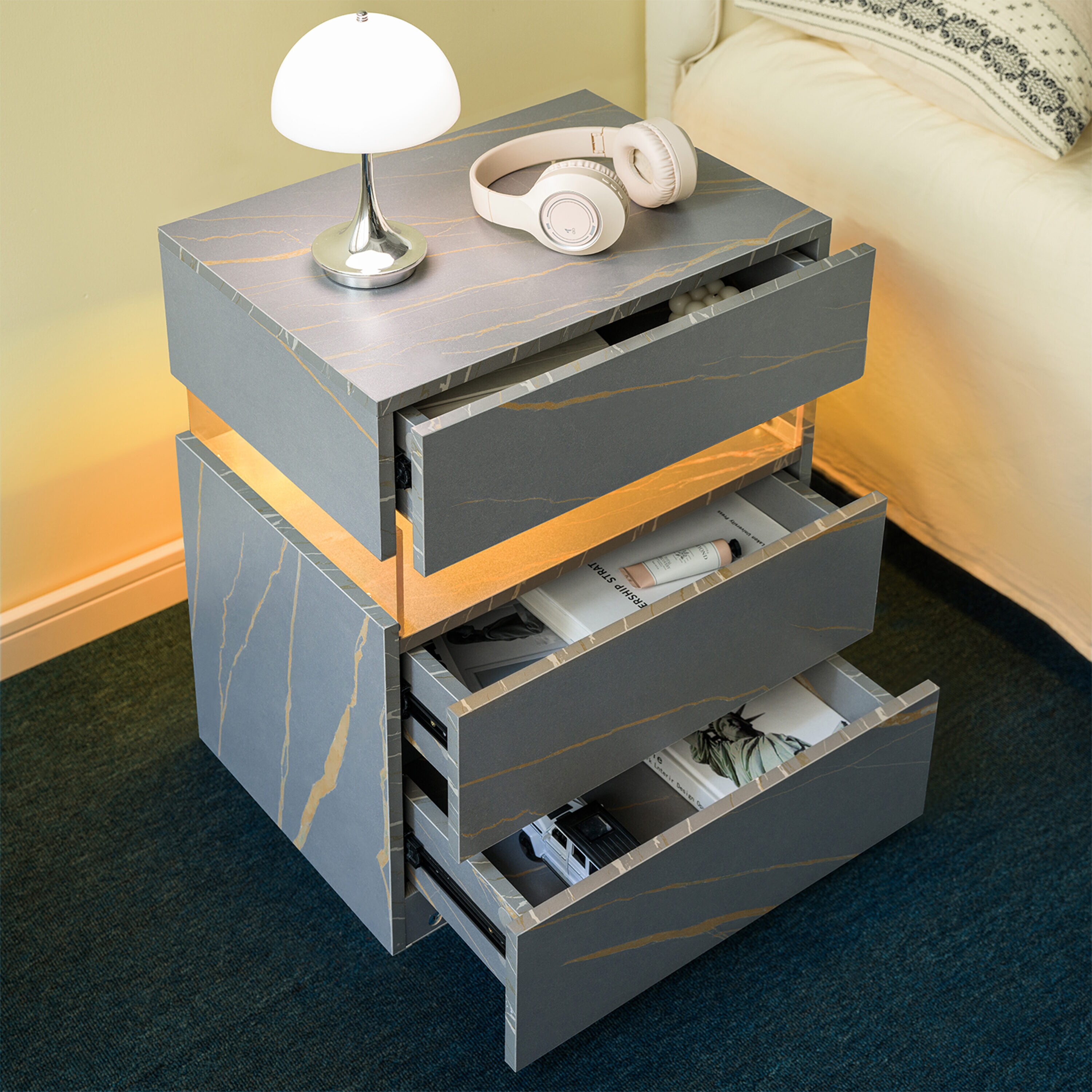 GLANZEND 6514UP1Z6 nightstands - View #6
