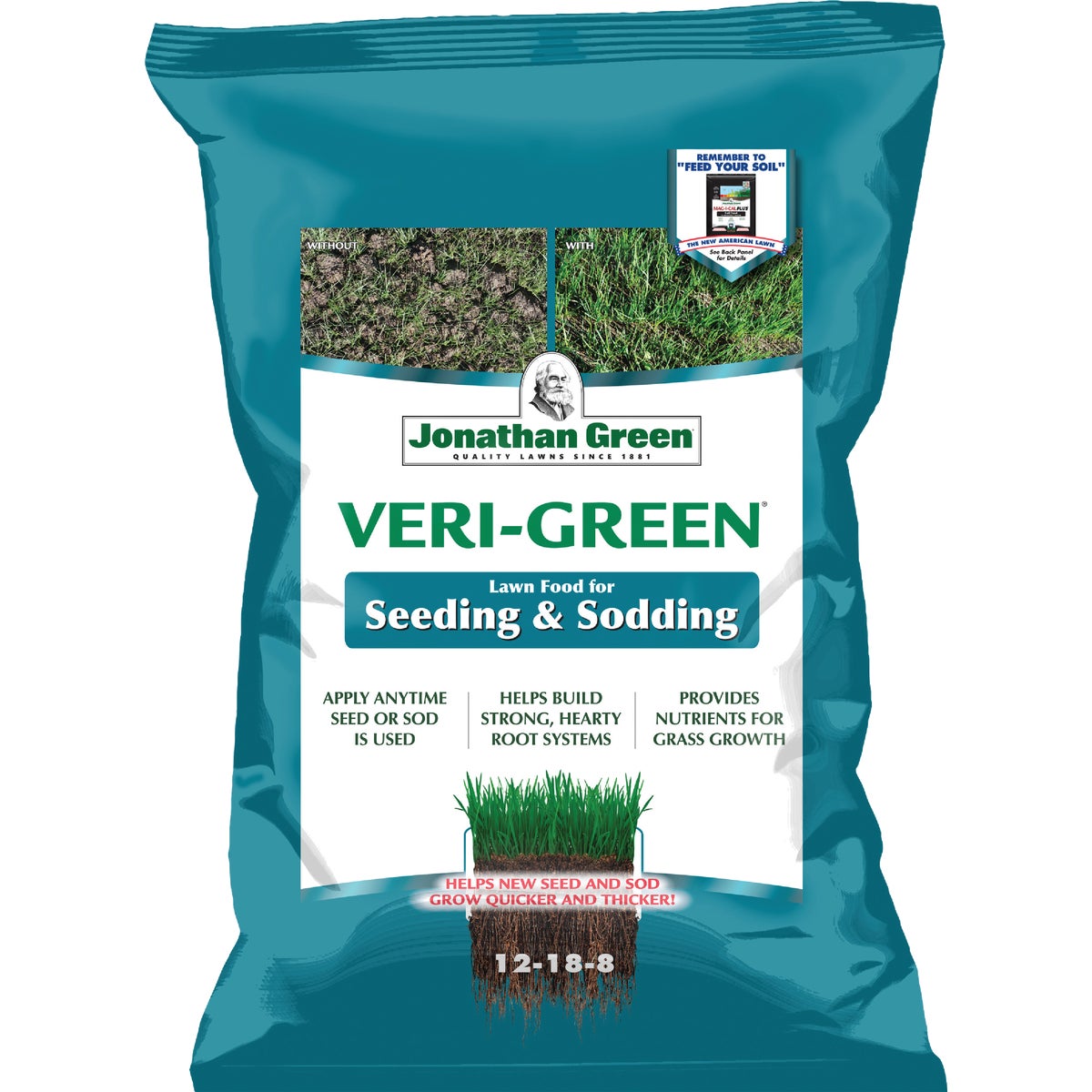 Jonathan Green Green 12-18-8 New Lawn Starter Fertilizer For All Grass Types 45 lb. 15000 sq. ft.