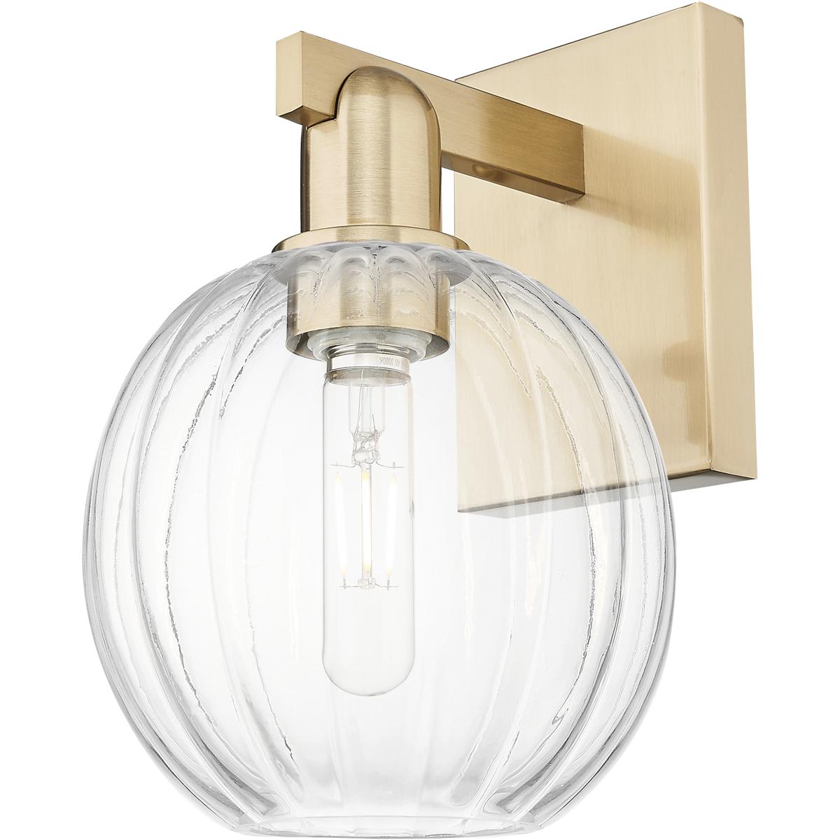 Innovations Lighting -  716-1W-CB-G458-7CL Preston Sconce Wall Light in Clear Glass Champagne Bronze
