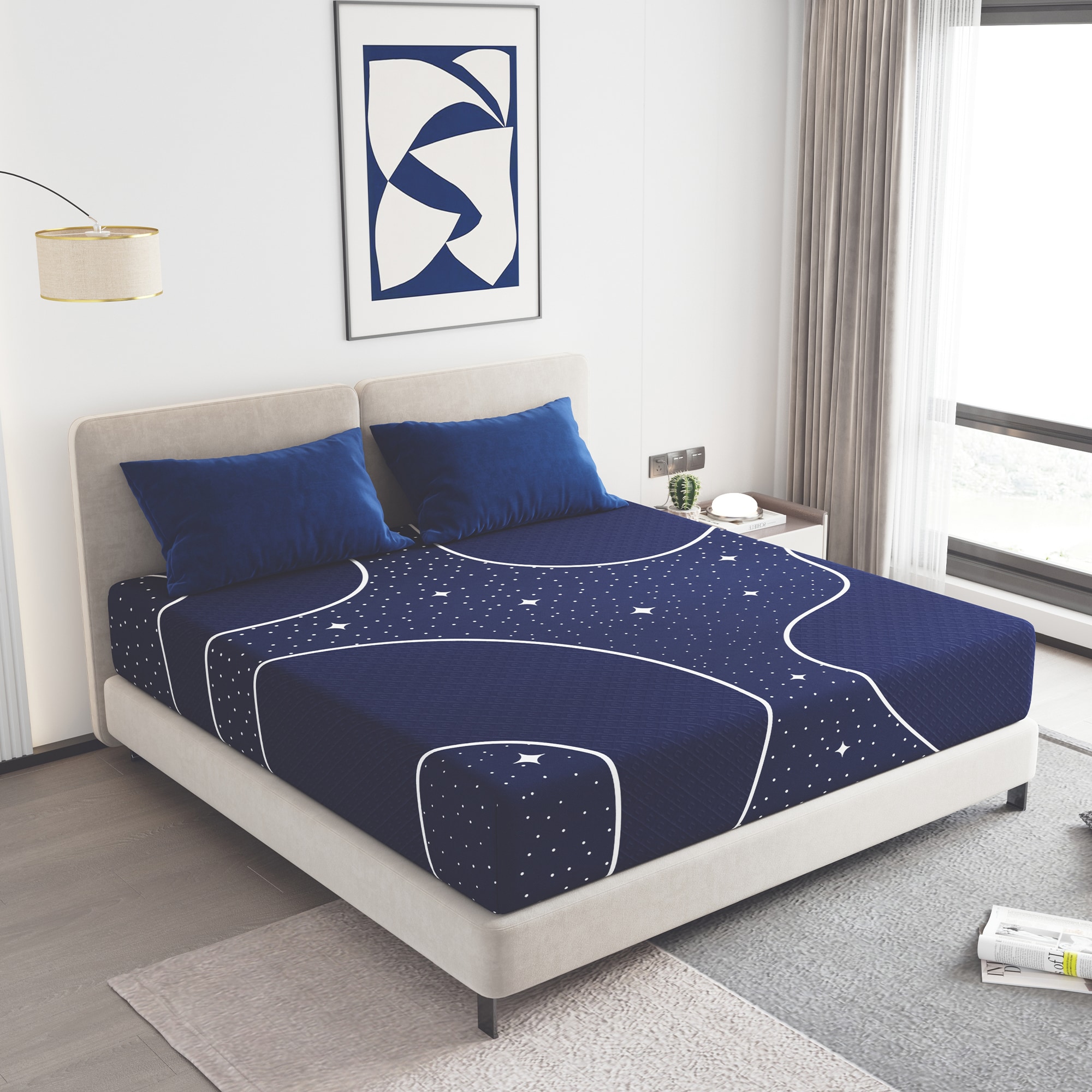 Sweetnight LW-14-Q-S01512 14-in Medium Queen Hybrid Memory Foam/Coil Blend Mattress in a Box