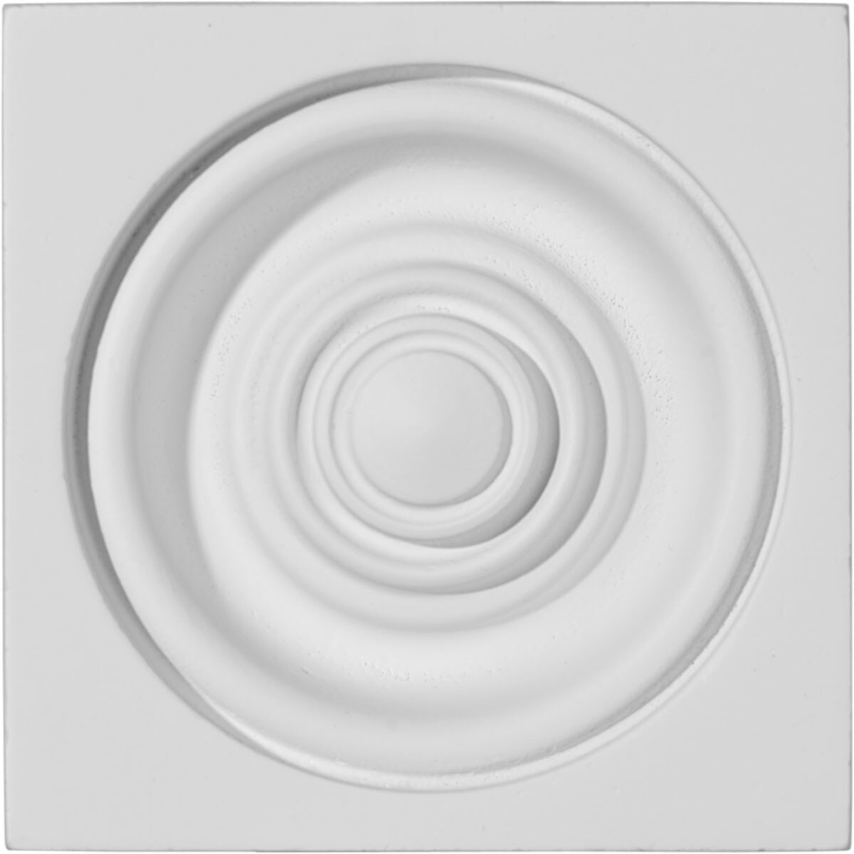 Ekena Millwork PB04X04X01NE Nexus 4.375-in x 4.375-in Square Primed Urethane Rosette