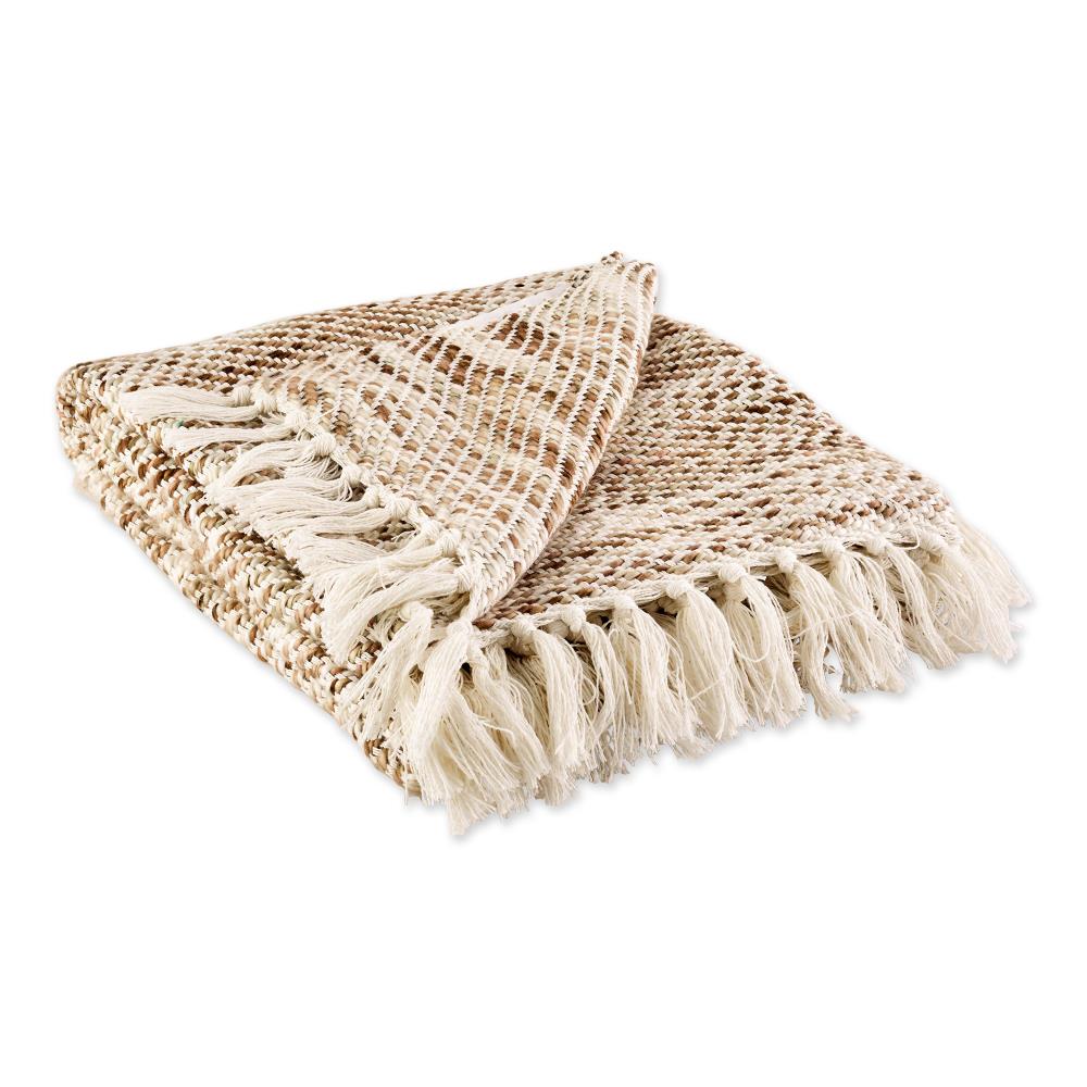 DII CAMZ11811 Natural 50-in x 60-in Blend Throw