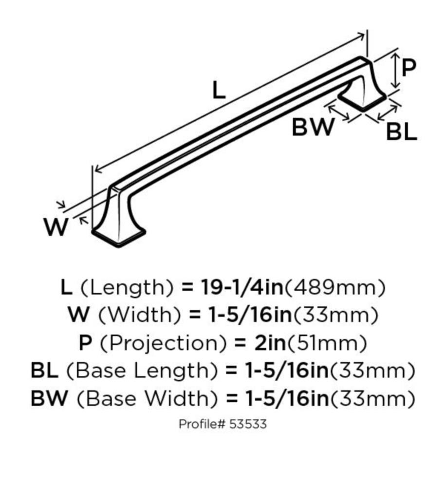 Amerock 1853608 Cabinet-Pulls - View #5