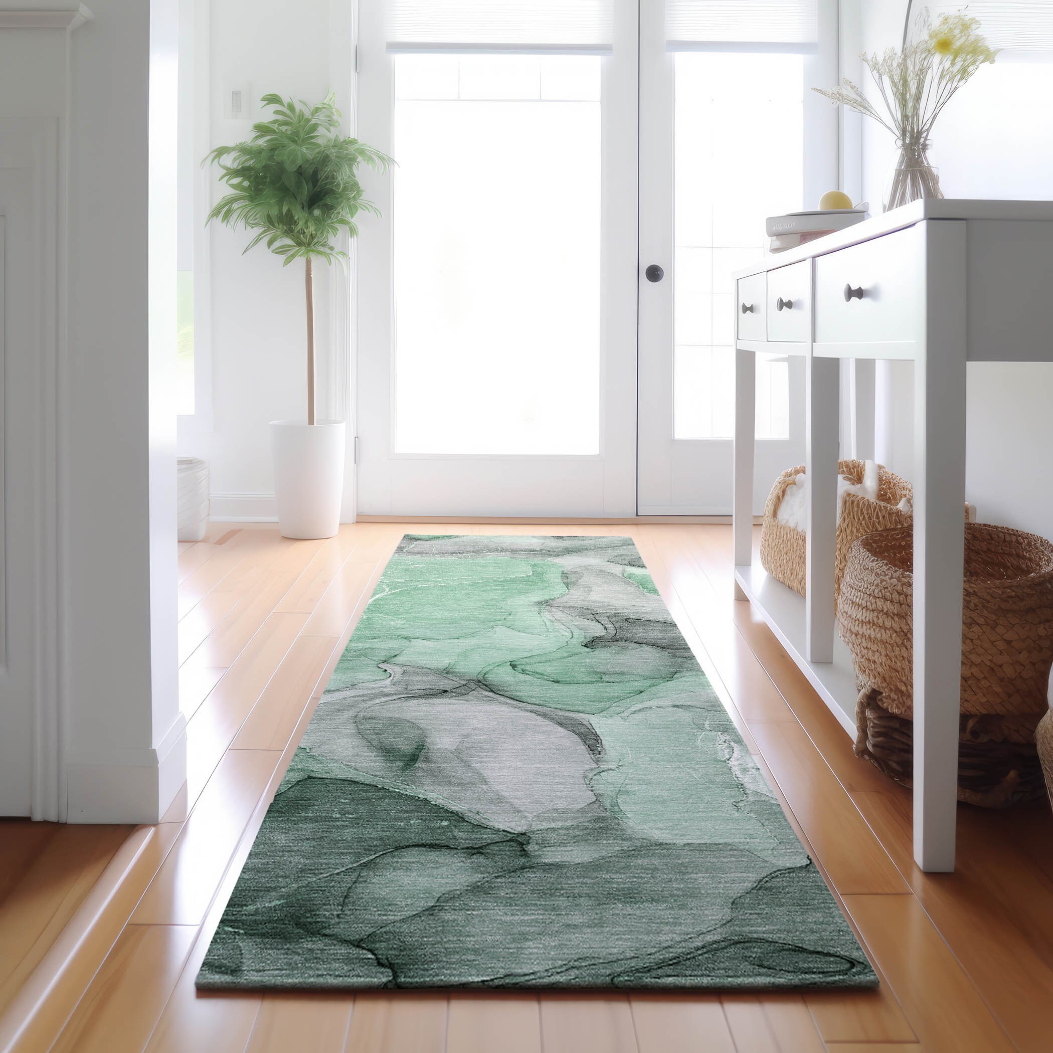 Addison Rugs AMF551GY8X10 Mayfield AMF551GY 8 x 10 (ft) Loomed Polyester Gray Rectangular Indoor Geometric Machine washable Area rug