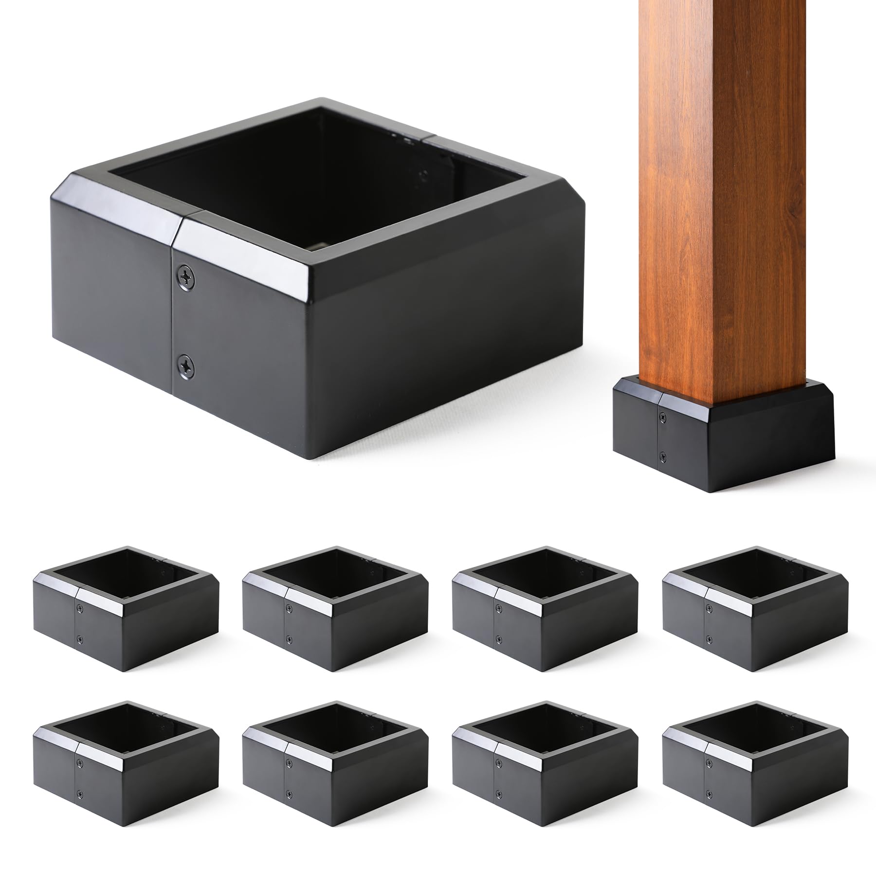 Phewnyzo 6 inx6 in (Actual: 5.5 inx5.5 in) Aluminum Deck Post Base ...