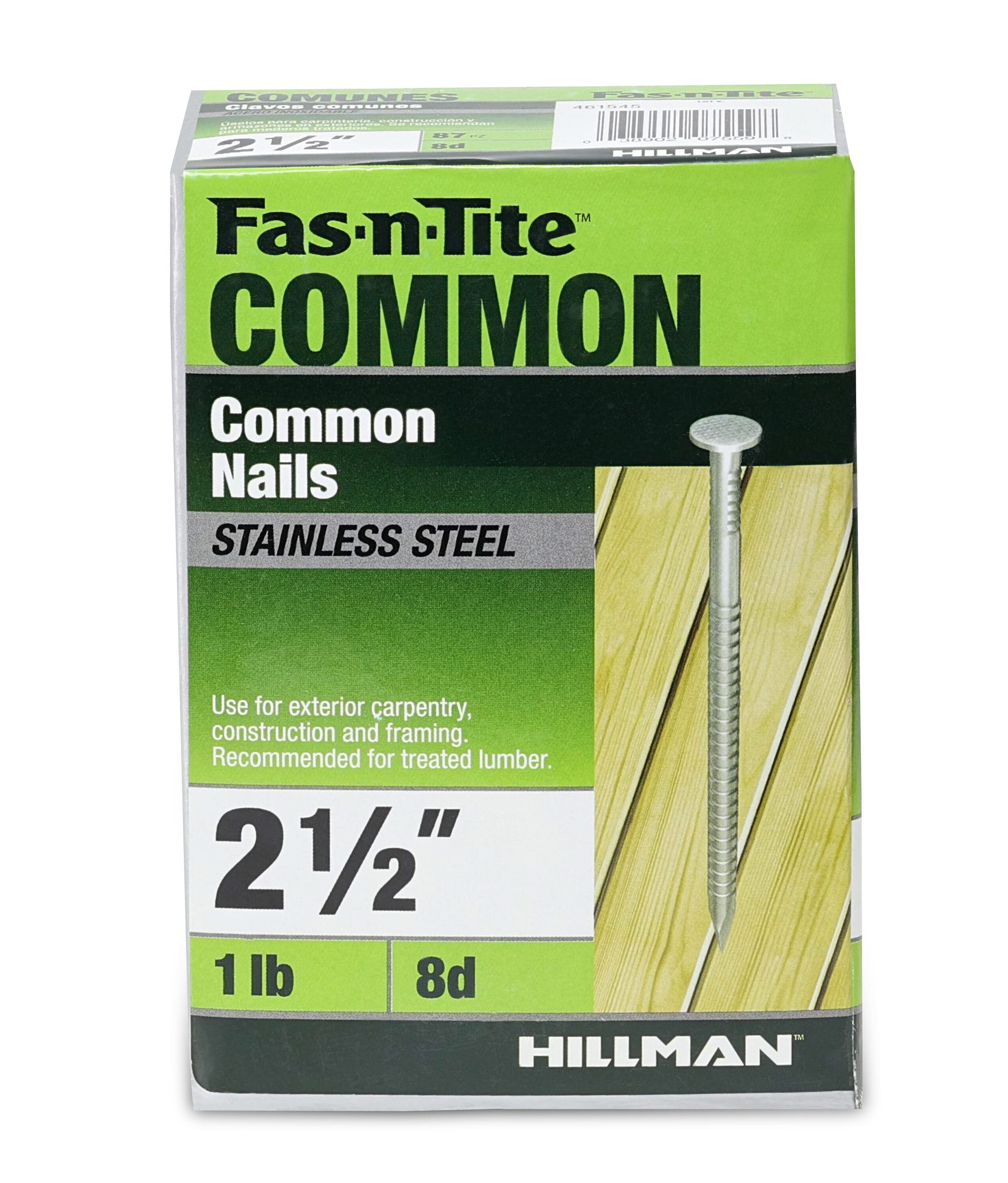 Fas-n-Tite 461545 2-1/2-in x Stainless steel Ring Shank Deck nails ( 304 -Per Box )