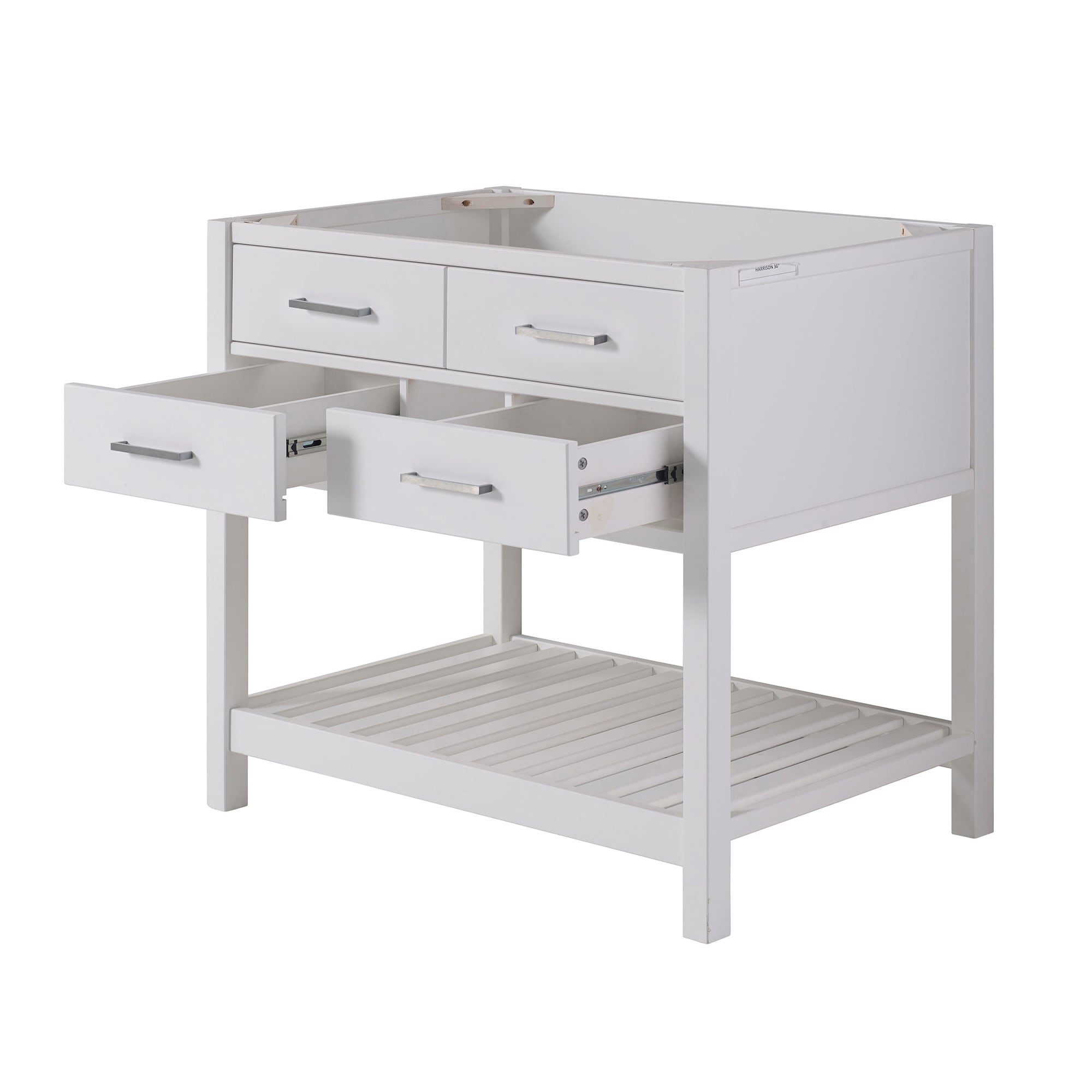 Alaterre Furniture 36-in White Bathroom Vanity Base Cabinet without Top in  the Bathroom Vanities without Tops department at