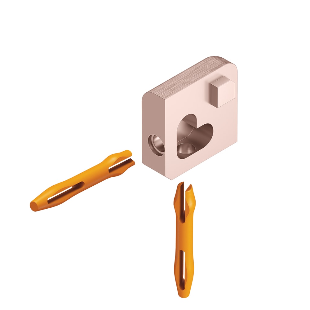 Schluter Systems EV/J100AKGB Jolly 0.375-in W x 0.3-in L Brushed copper anodized aluminum Aluminum Outside corner Tile Edge Trim