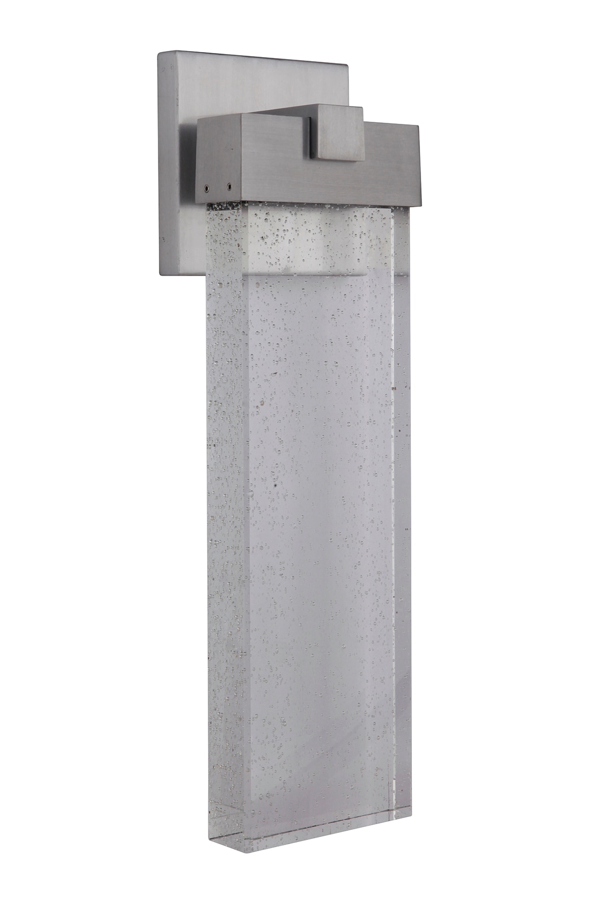 Craftmade Z1614-SA-LED Aria 19.5-in H Satin Nickel Hardwired Integrated LED Outdoor Wall Light