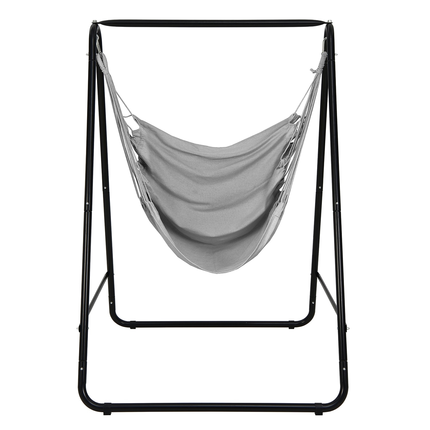 Clihome CL-GR-10577 Outdoor Hammock with Stand Grey Fabric Hammock chair with Stand