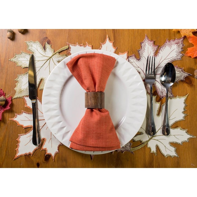 DII 4-Pack Leaves Poly Rectangle Placemats at Lowes.com