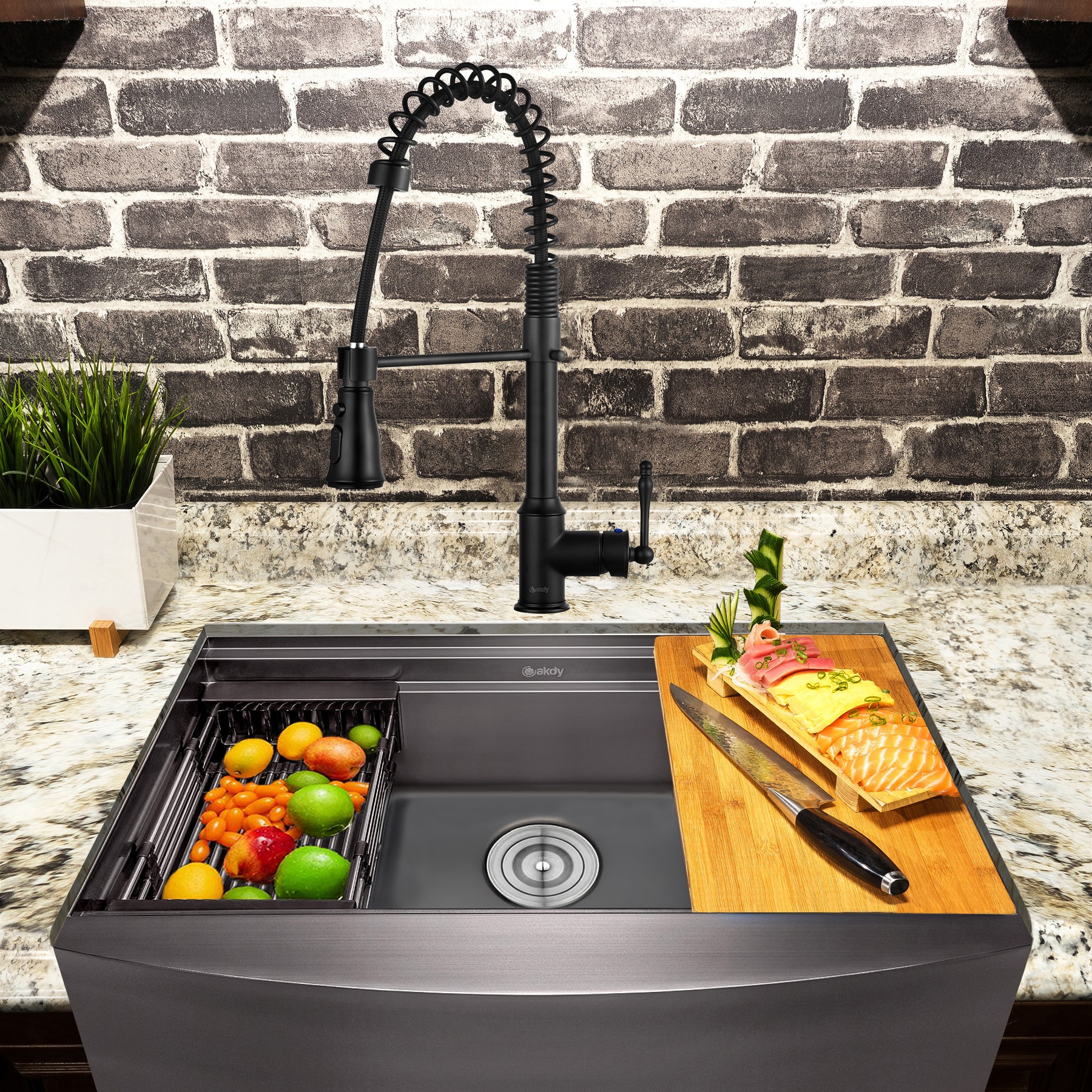 AKDY KS0509-KF12 Kitchen-Sinks - View #2