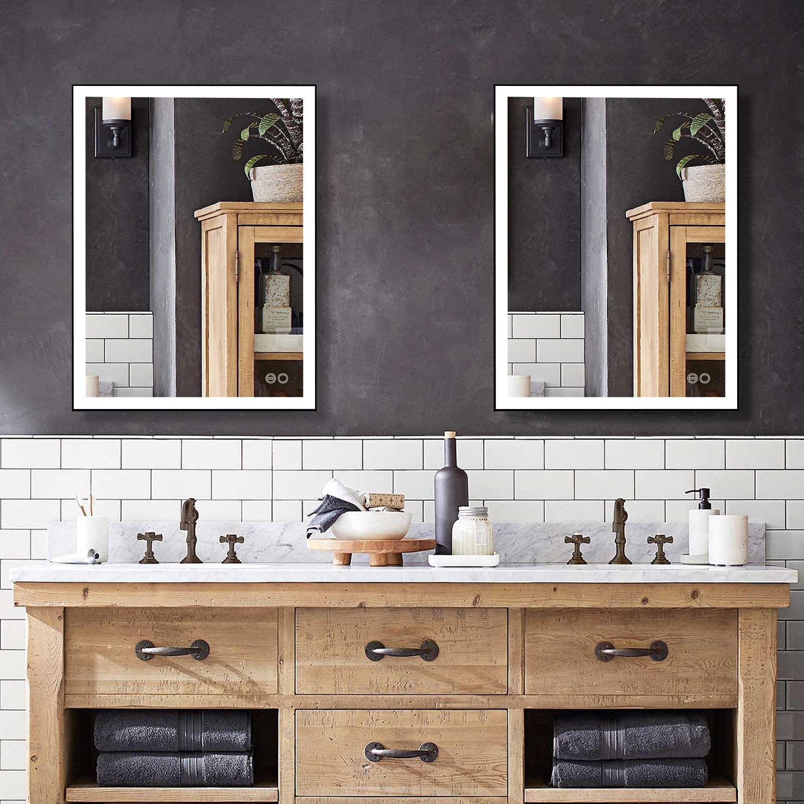 Forclover MEAM-5F2432MB Framed-Bath-Mirrors - View #12