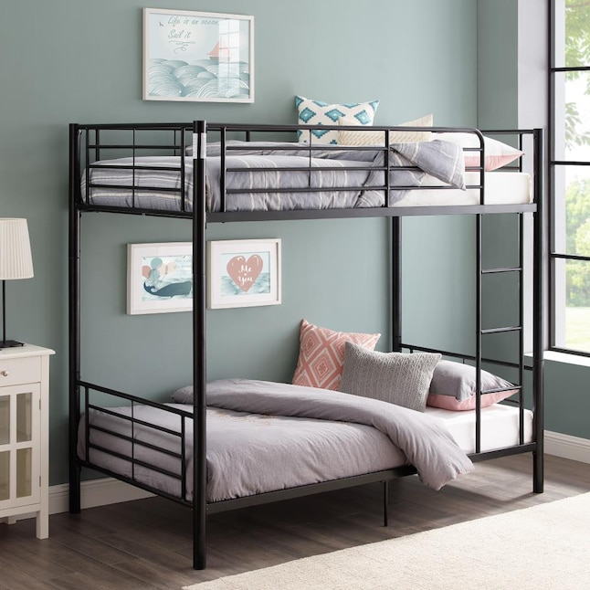 Walker Edison Black Twin Over Bunk, Your Zone Premium Twin Over Full Bunk Bed Instructions Pdf