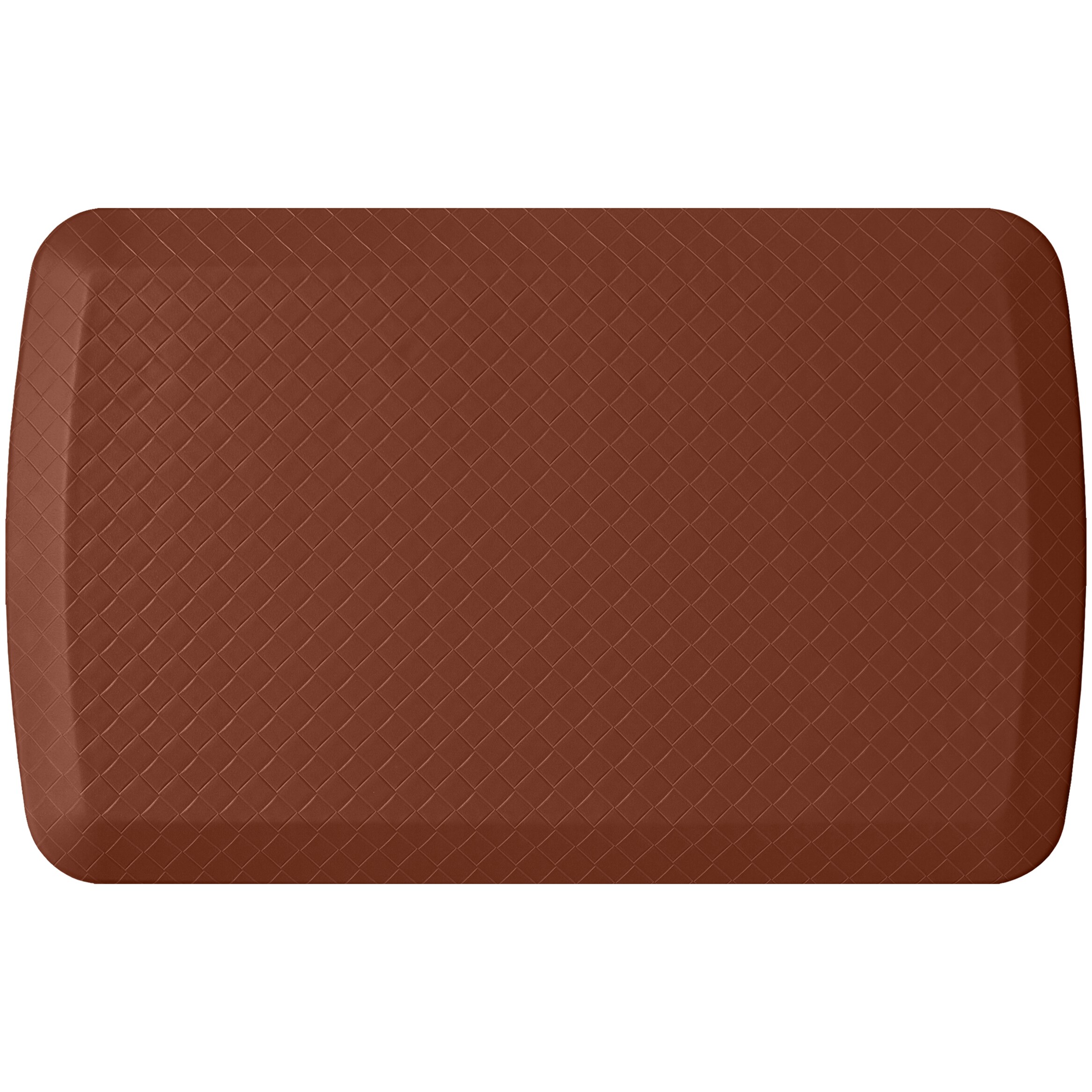 GelPro Elite Anti-Fatigue Kitchen Comfort Mat 20x36 inch Basketweave Chestnut Brown