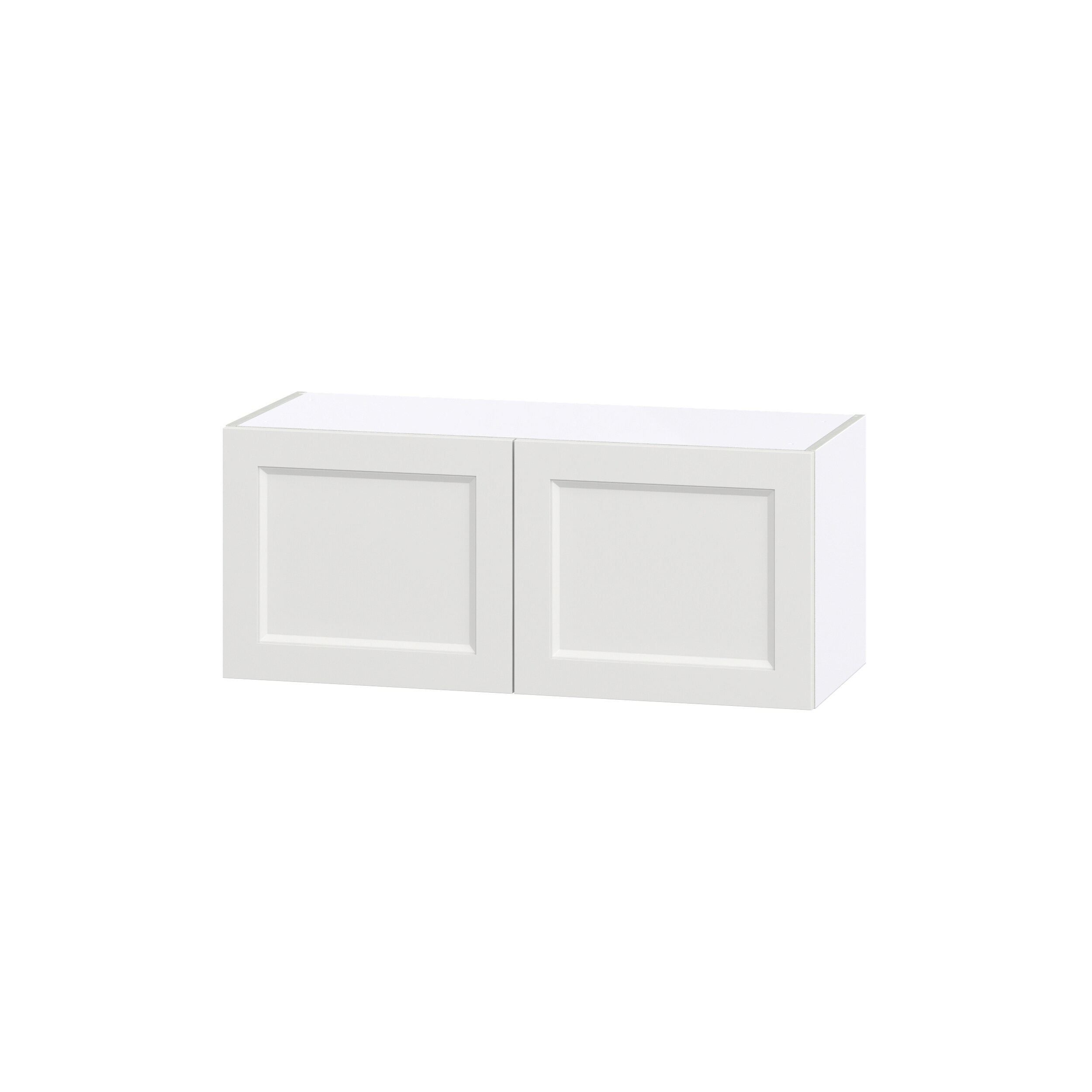 Hugo&Borg DSW3615-RI Riviera 36-in W x 15-in H x 14-in D Bright White Wall Fully assembled Cabinet (Recessed Panel Shaker)