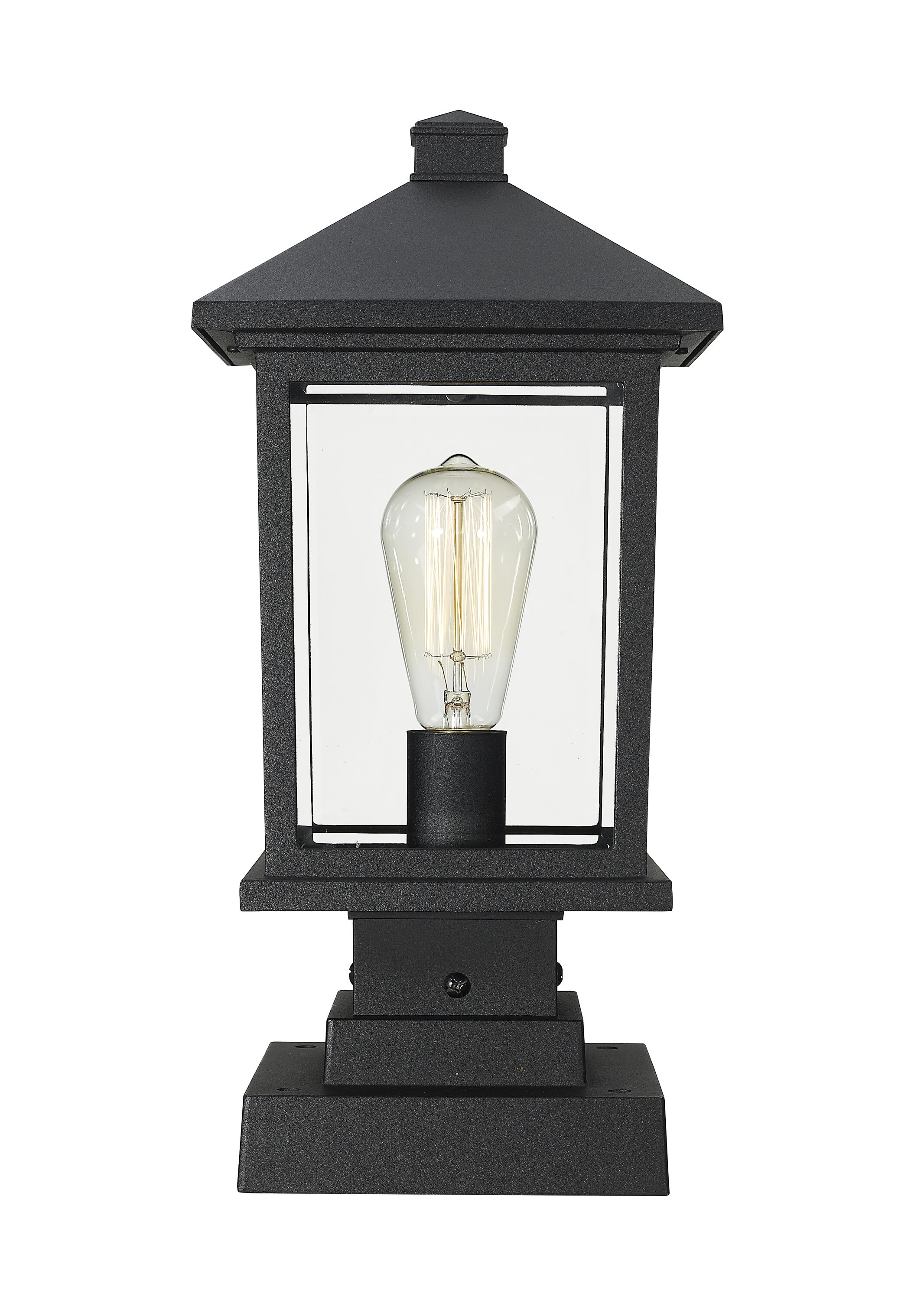 Z-Lite 531PHMS-SQPM-BK Post-Lights - View #2