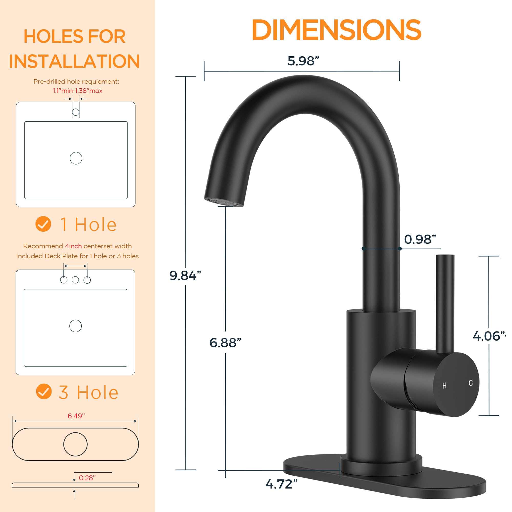 androme AD3M52B Lavatory-Faucets - View #4