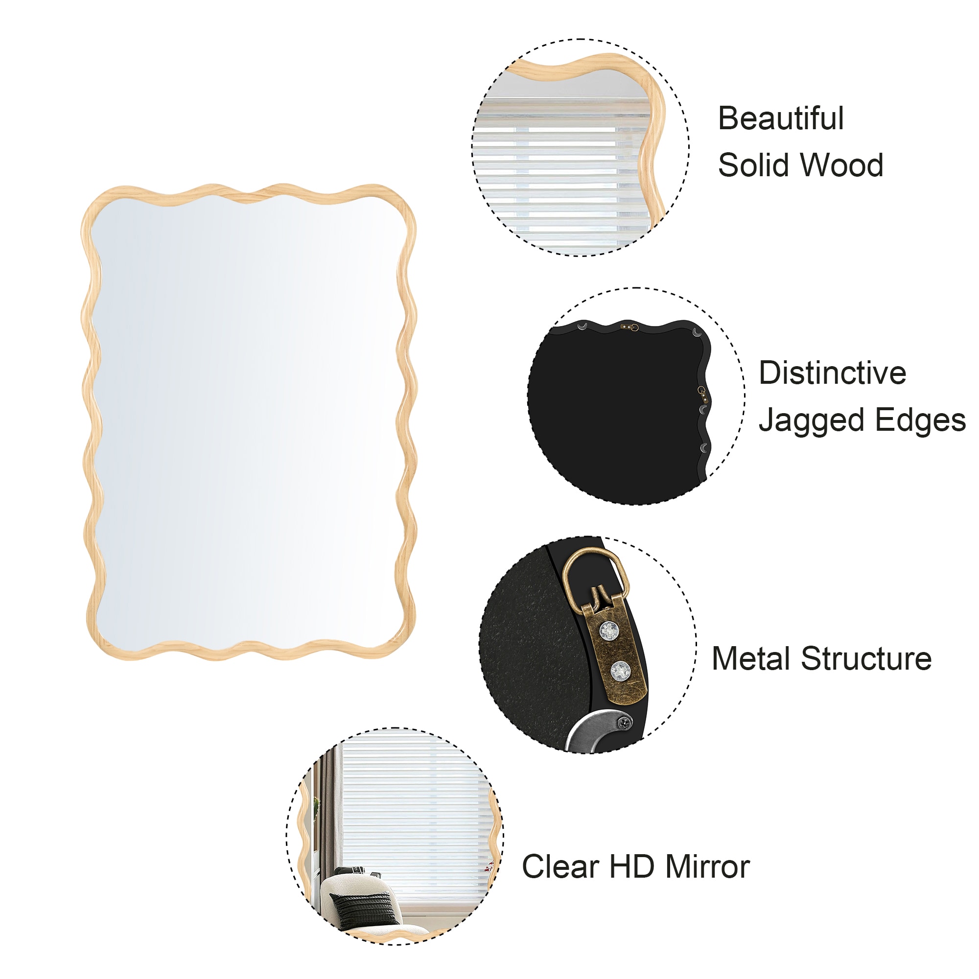 SINOFURN SYD240002GD Decor-Mirrors - View #5