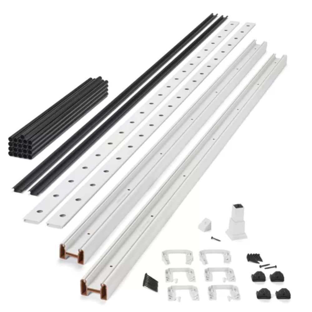 Trex WTRD0836HRKCKTLFS Transcend 8-ft x 36-in Classic White Composite Deck Rail Kit