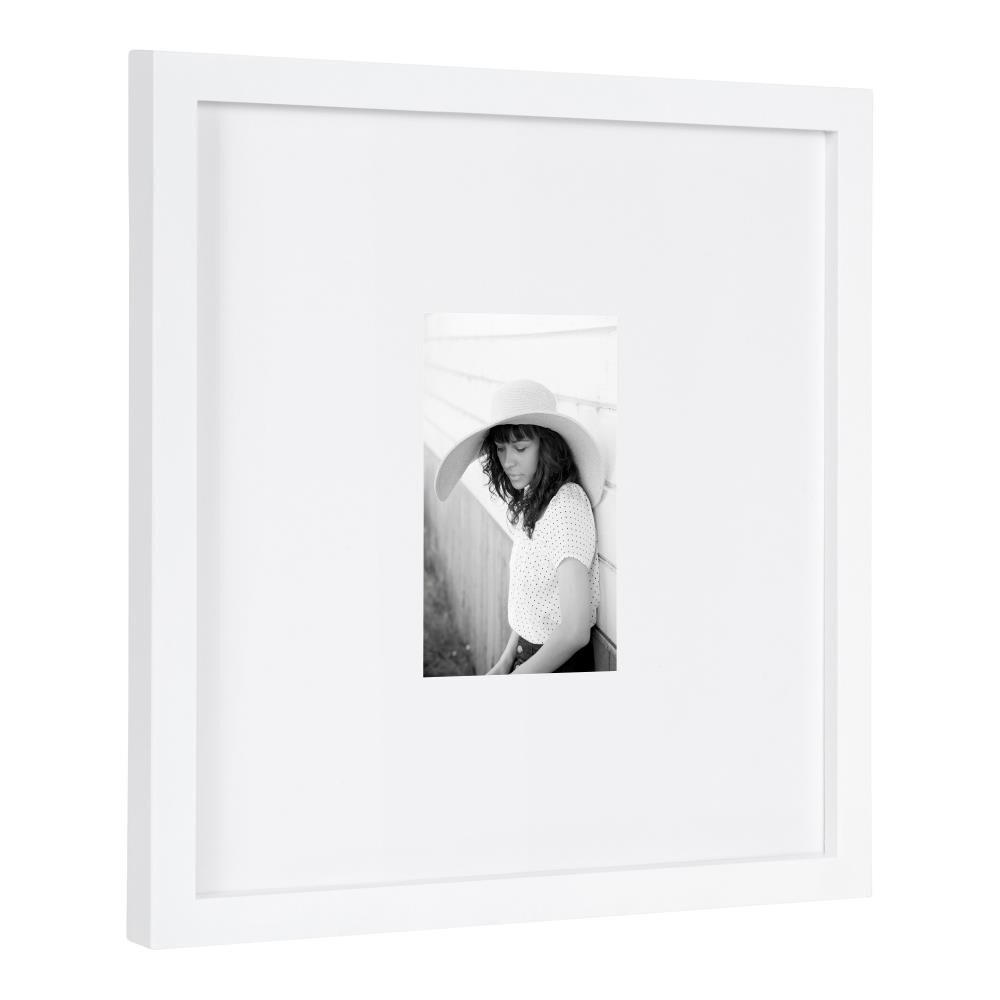 DesignOvation White Wood Picture Frame (12-in x 12-in) at Lowes.com