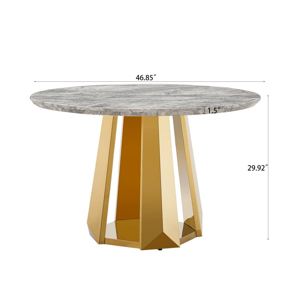 Coolbibila DEREK-TABLE-GRAY Dining-Tables - View #2
