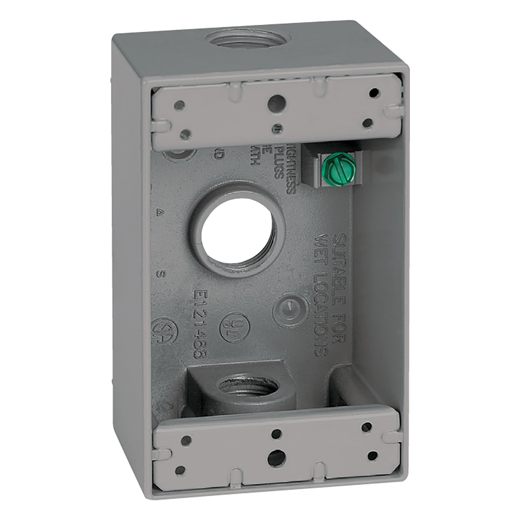 Sigma Engineered Solutions 1-Gang Metal Weatherproof New Work Rectangular Electrical  Box in the Electrical Boxes department at