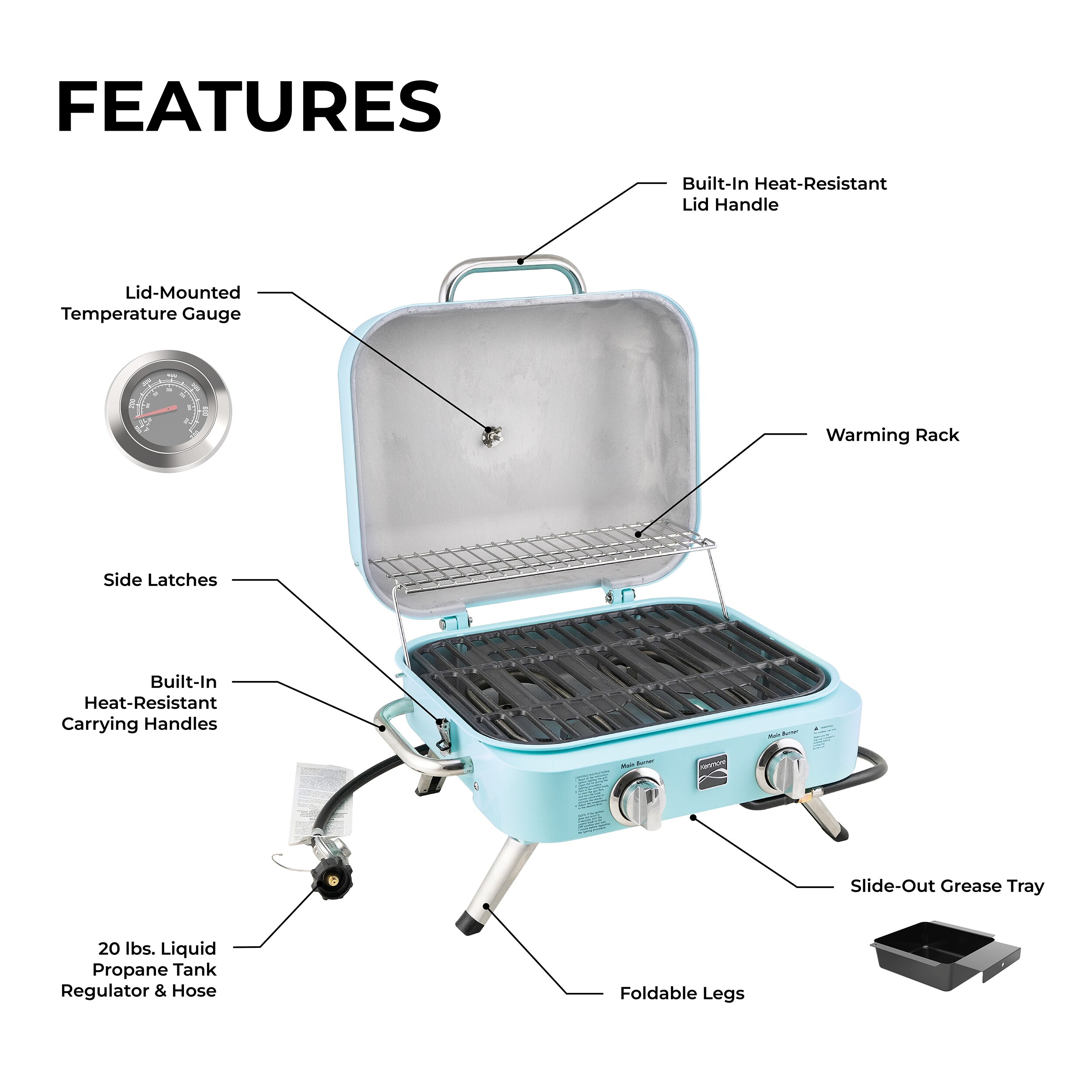 Kenmore KT-R40003-TQ Tabletop-Grills - View #3