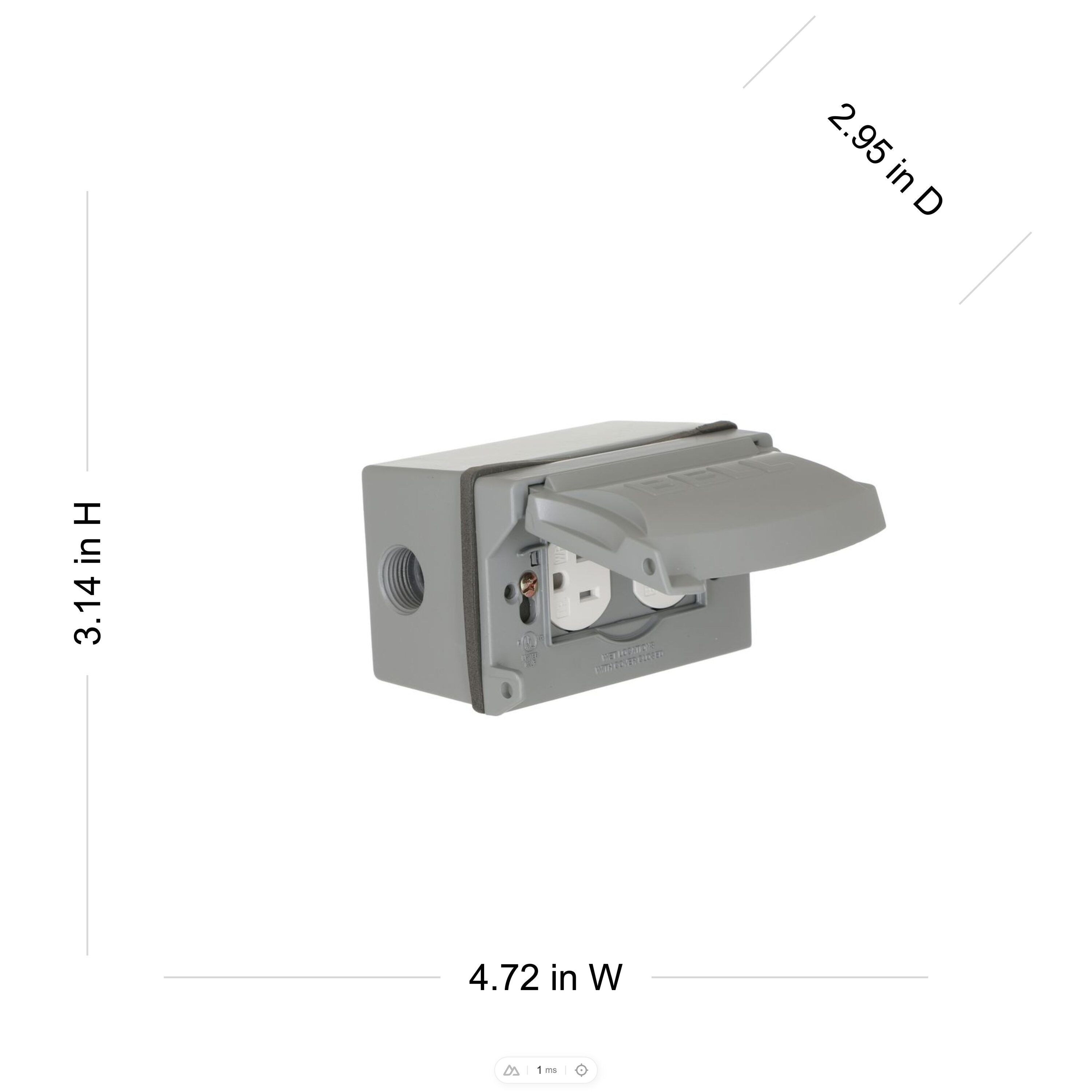 Hubbell 5839-5WRTRB Electrical-Box - View #2
