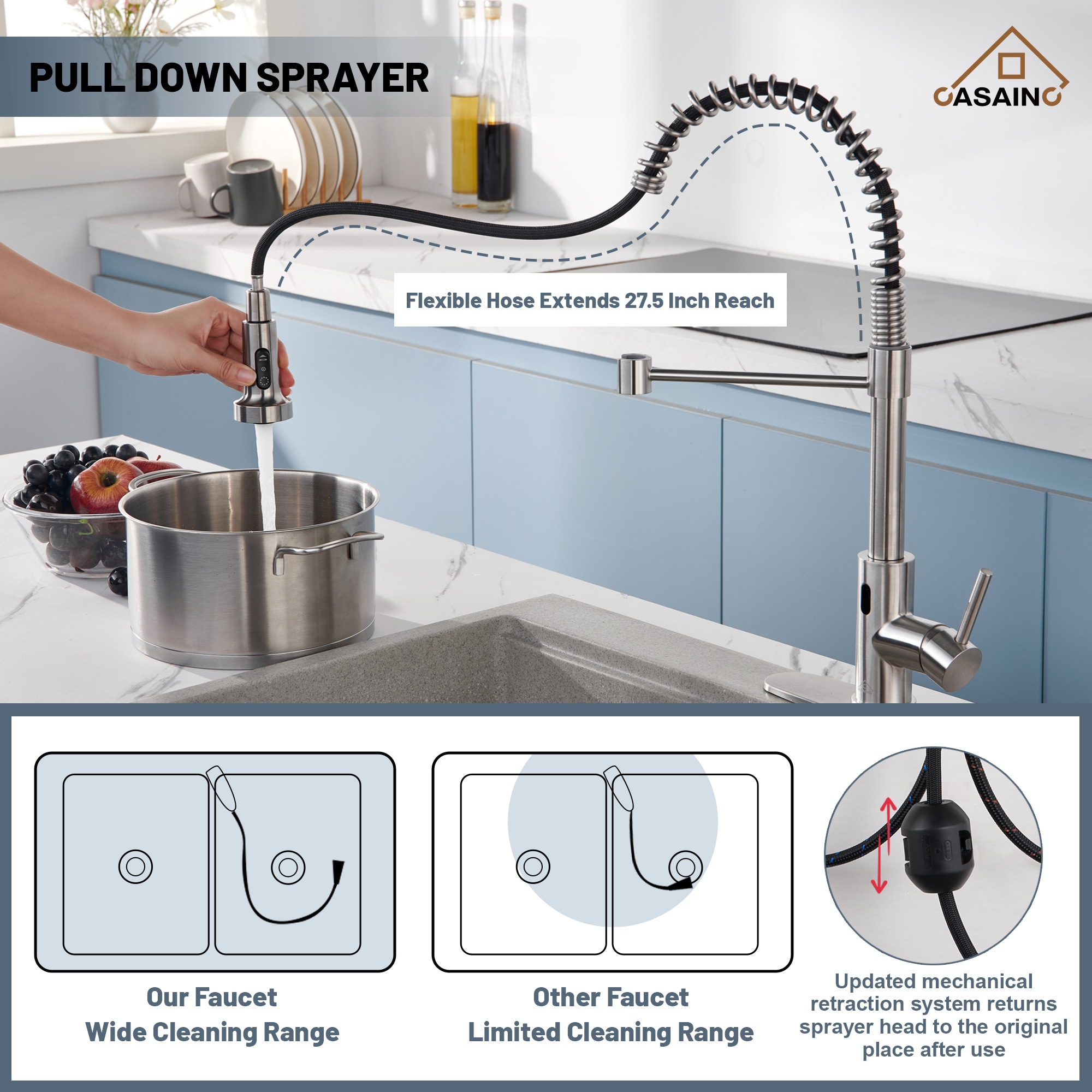 CASAINC WE-BF25MB Kitchen-Faucets - View #9
