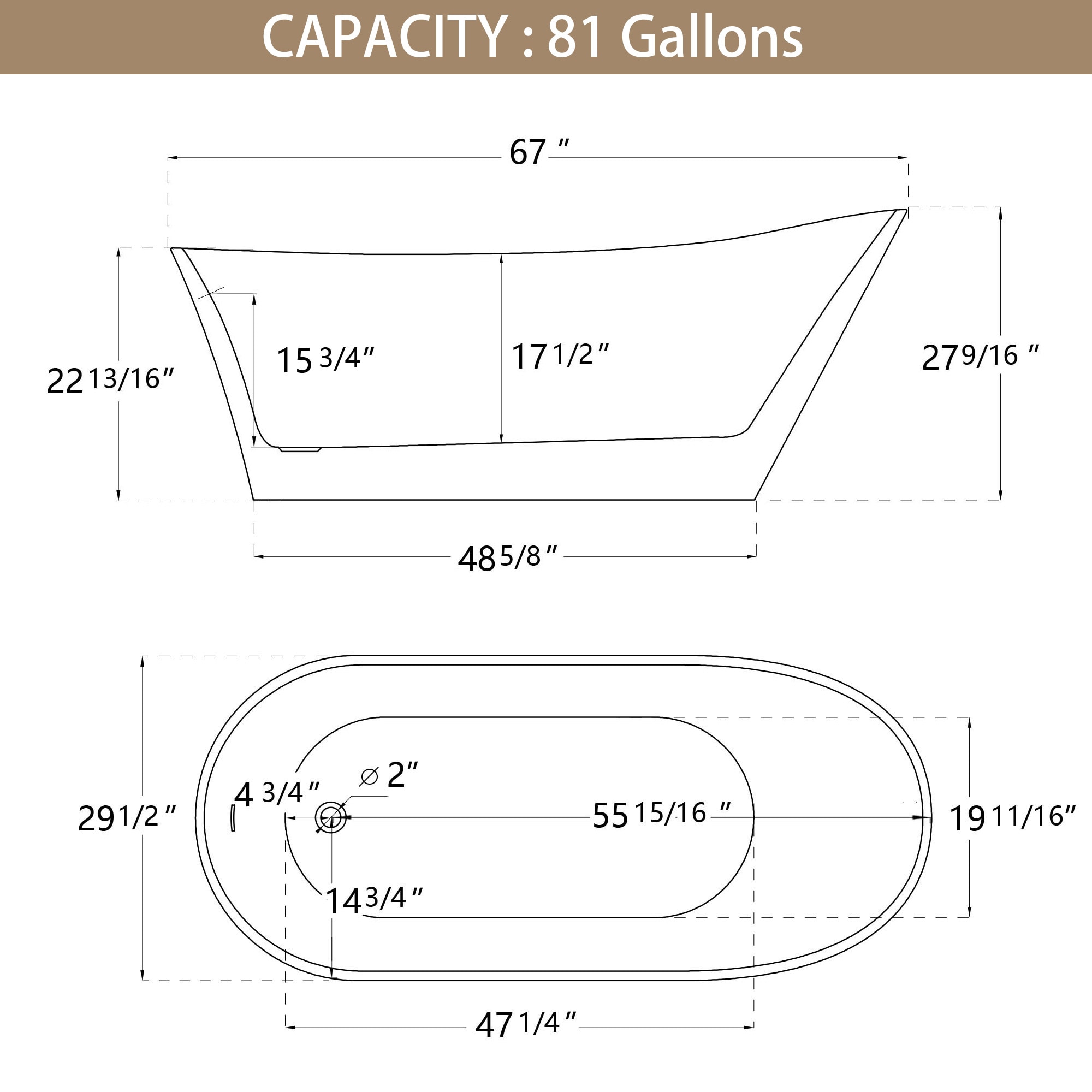 CASAINC CV-WBT19 bathtubs - View #6